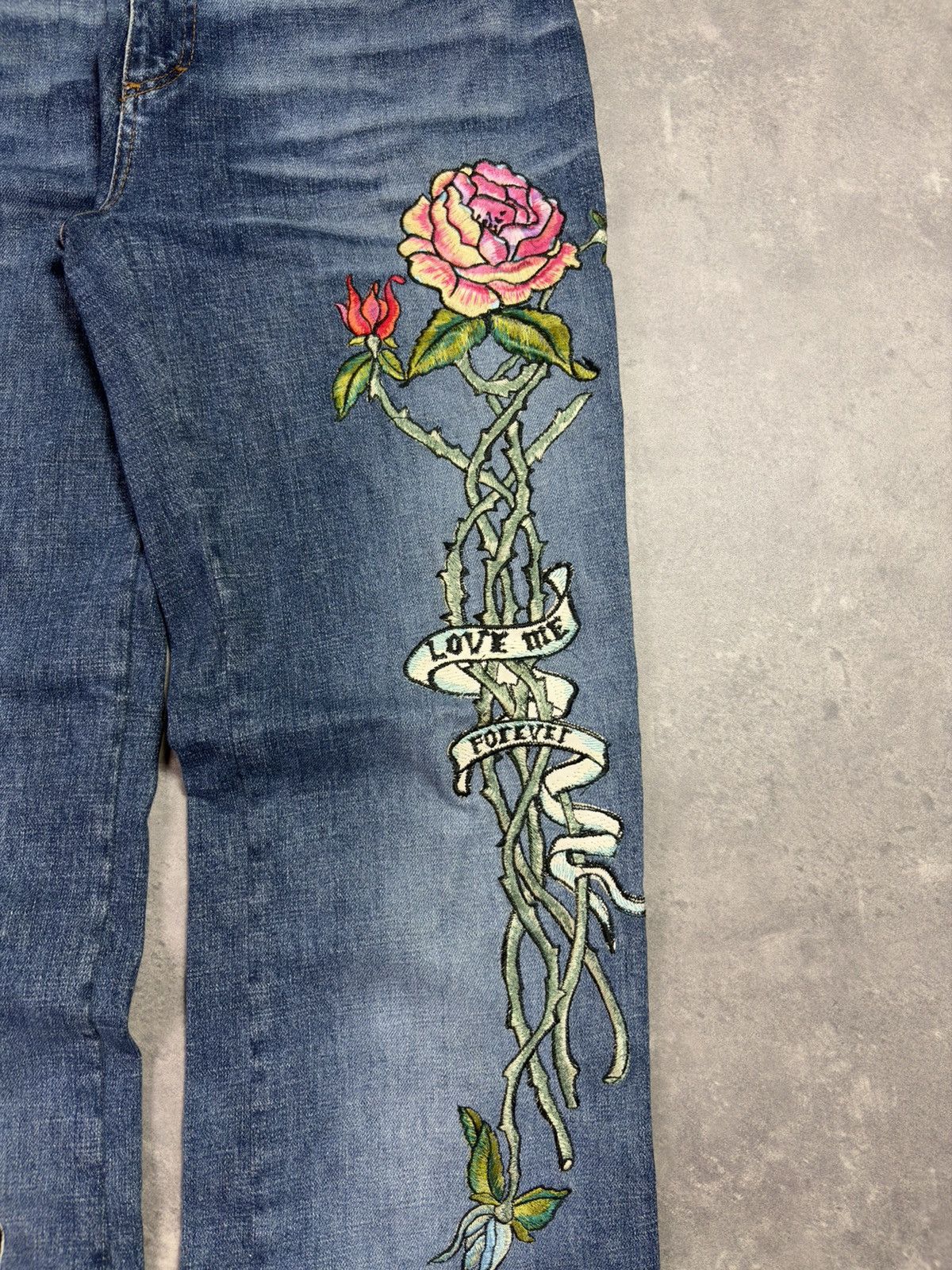 Roberto Cavalli SS03 Roberto Cavalli Tattoo Denim Jeans 30 32 Rare 00s Size US 30 / EU 46 - 5 Thumbnail
