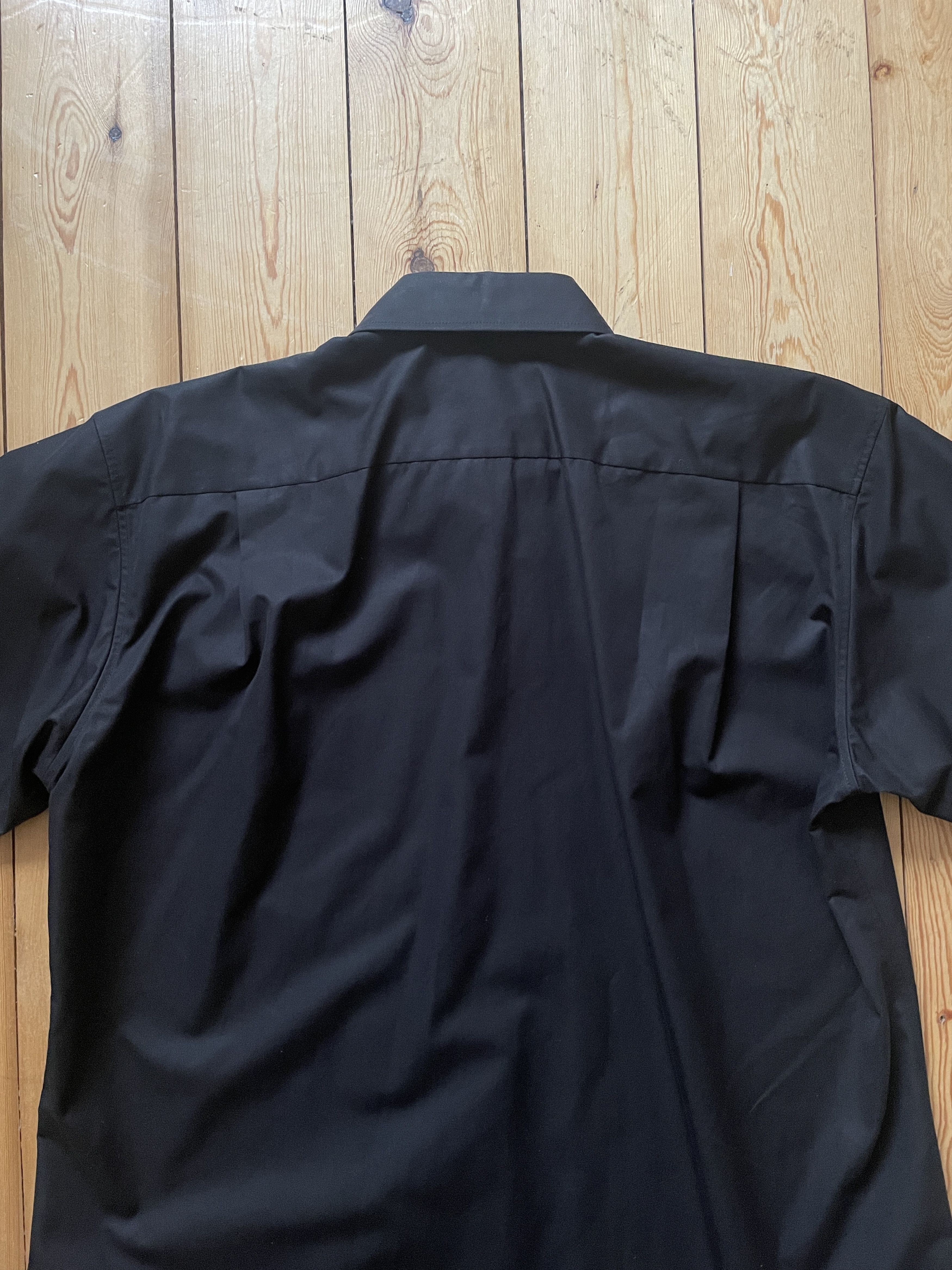 Balenciaga Balenciaga - Blank Cotton Poplin Short Sleeve Shirt Size US M / EU 48-50 / 2 - 5 Thumbnail