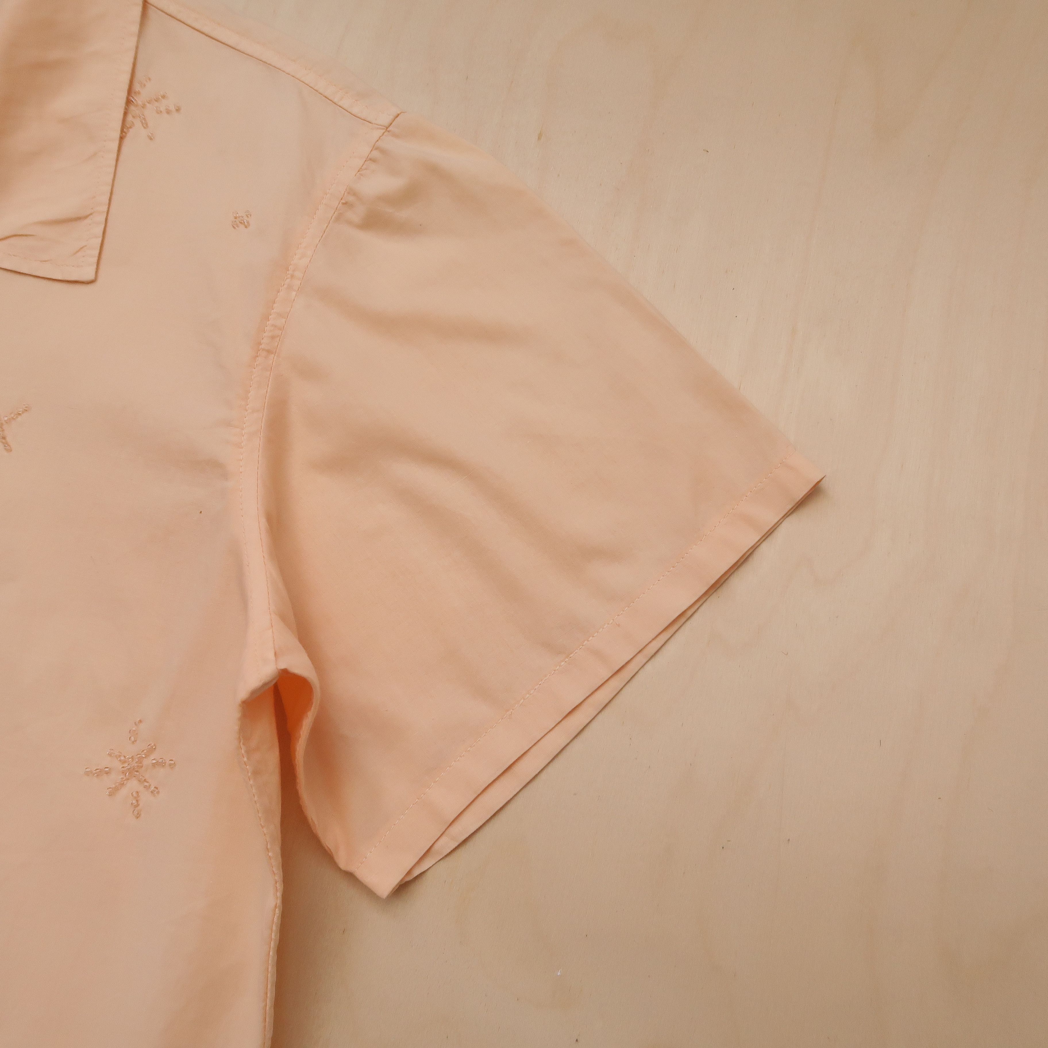 Issey Miyake Vintage 90s Hai Sporting Gear Multi Mesh Shirt Peach Size US M / EU 48-50 / 2 - 12 Thumbnail