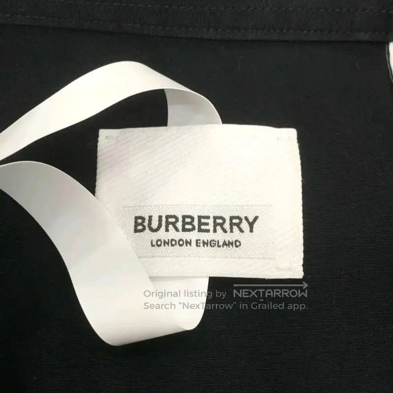 Burberry Burberry Black Cotton Men's Long Sleeve Shirt. Size US L / EU 52-54 / 3 - 6 Thumbnail