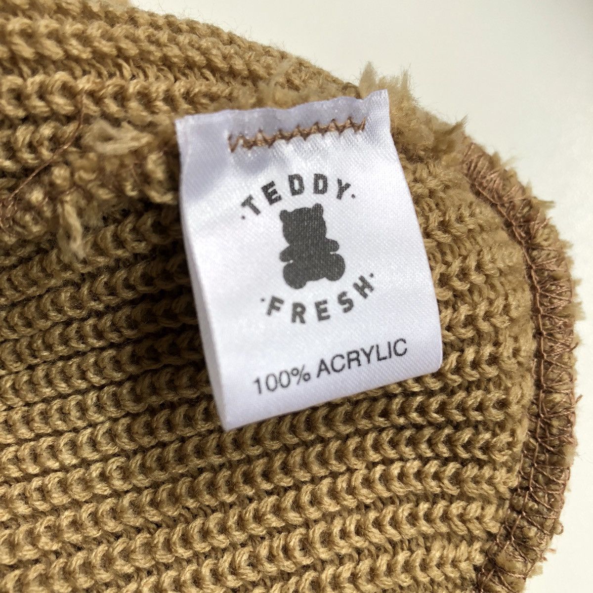 Teddy Fresh FW20 Teddy Fresh Beanie TAN Size ONE SIZE - 4 Thumbnail