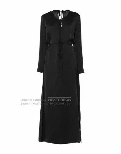 Ann Demeulemeester Ann Demeulemeester Black Long Sleeve Maxi Dress Size XXS / US 00 / IT 34 - 1 Thumbnail