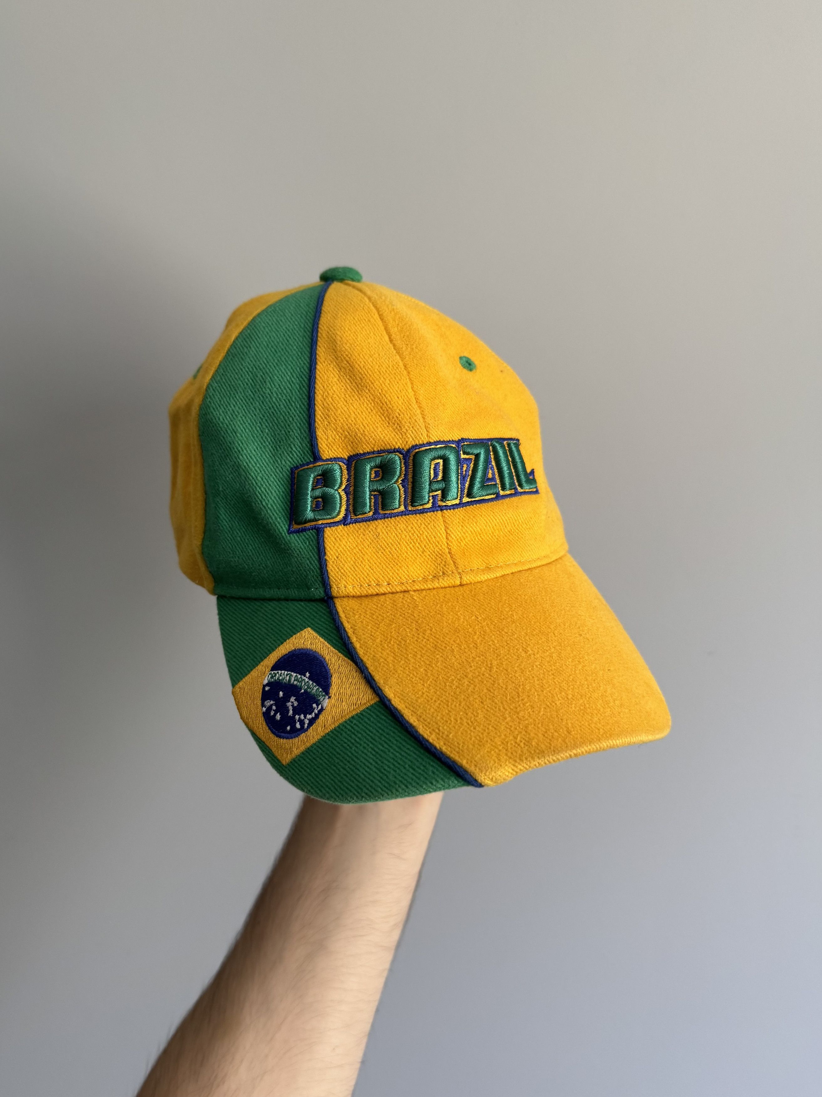 Nike Vintage Brazil Bloke Football Strapback Hat Cap Size ONE SIZE - 1 Thumbnail