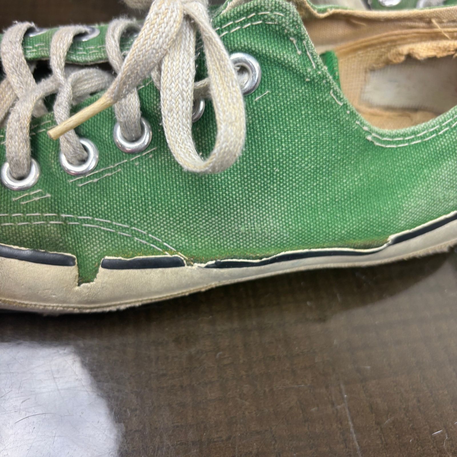 Converse Vintage 80s Converse Low Shoes Sneakers Green Men's Size 6 Size US 6 / EU 39 - 13 Thumbnail