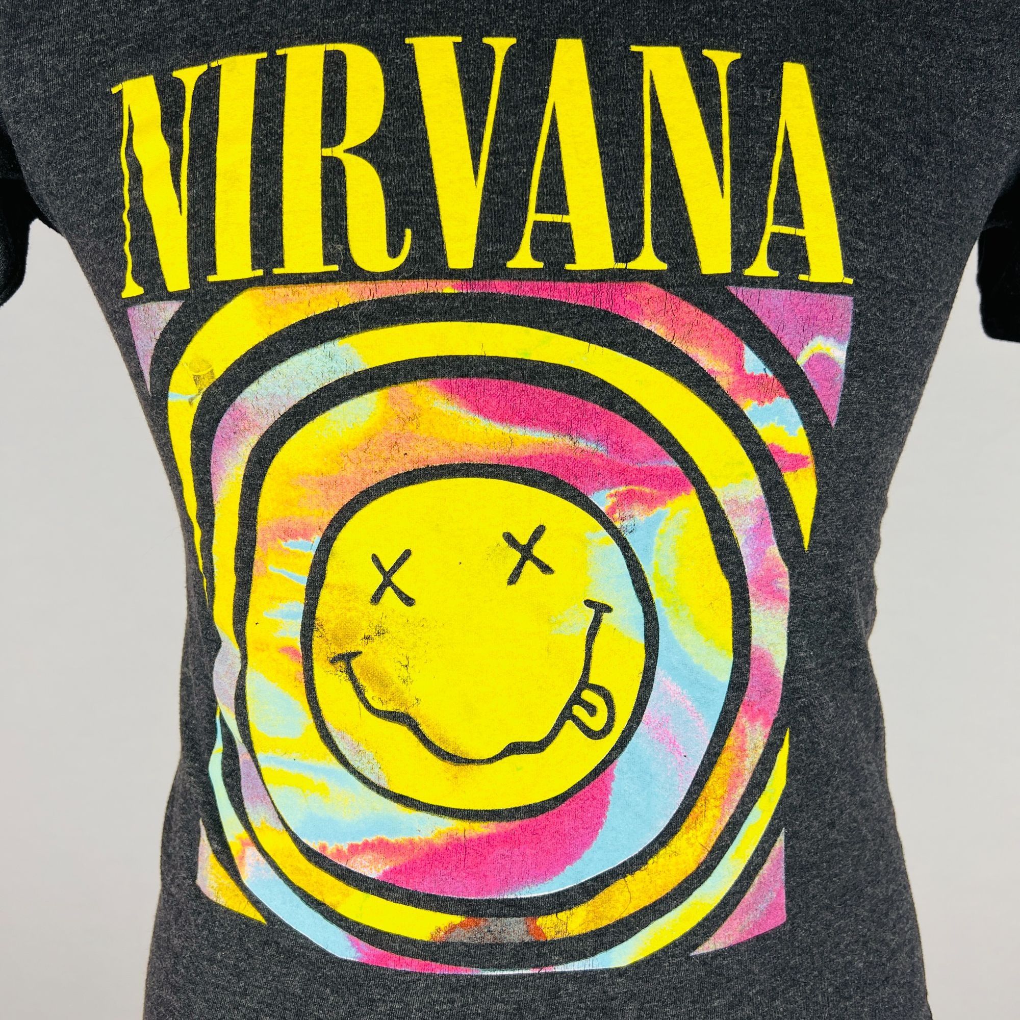 Other Nirvana Drunk Logo Smiley Face Rainbow Colors Small T-Shirt Size US S / EU 44-46 / 1 - 2 Thumbnail