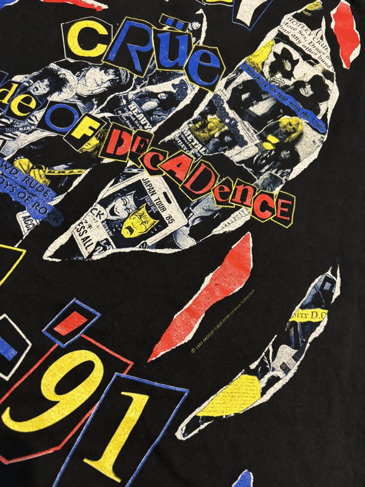 Other Motley Crue decade of decadence black print tshirt Size US XL / EU 56 / 4 - 5 Thumbnail
