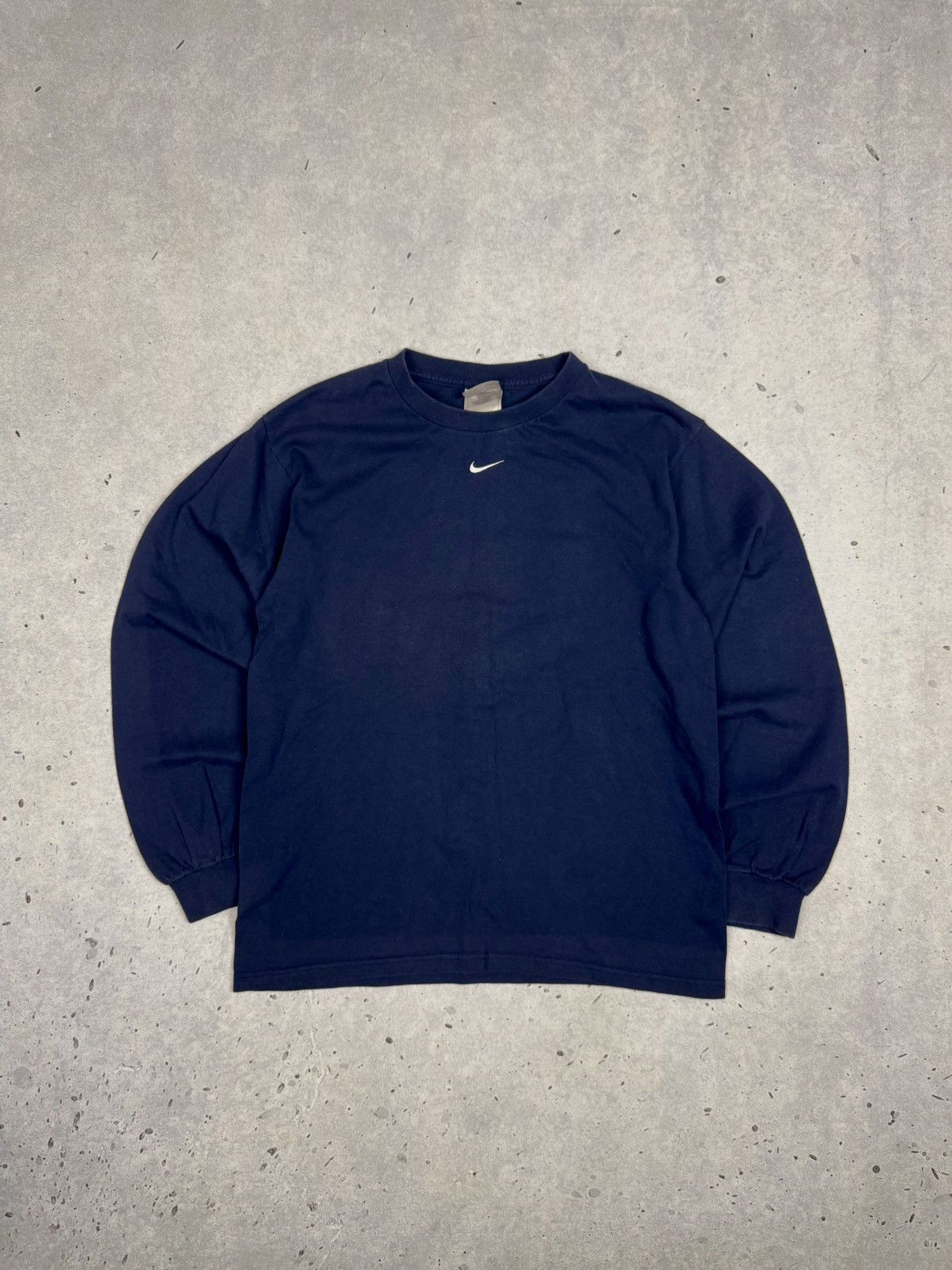 Nike Vintage Nike Center Swoosh L/S Tee Shirt Size US S / EU 44-46 / 1 - 1 Thumbnail