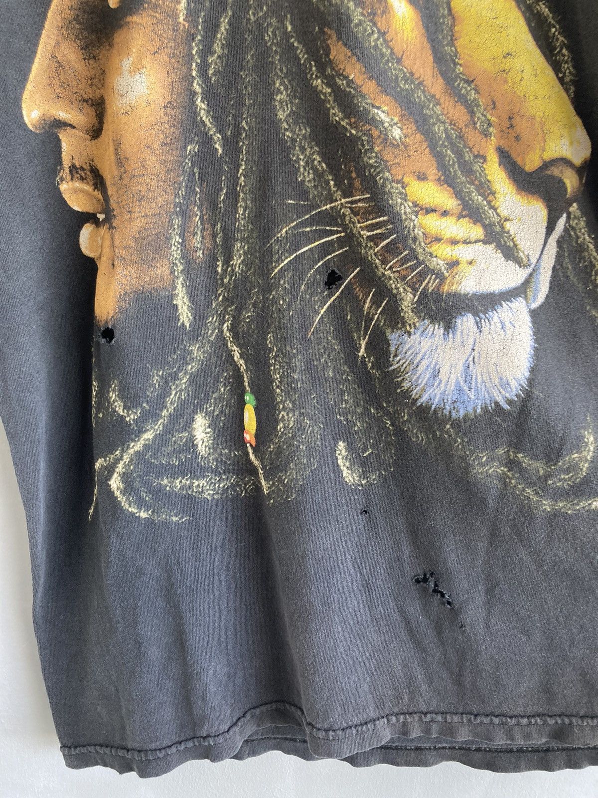 Band Tees Vintage Distressed Bob Marley Tee 90s Y2K T Shirt Band Zion Size US L / EU 52-54 / 3 - 8 Thumbnail