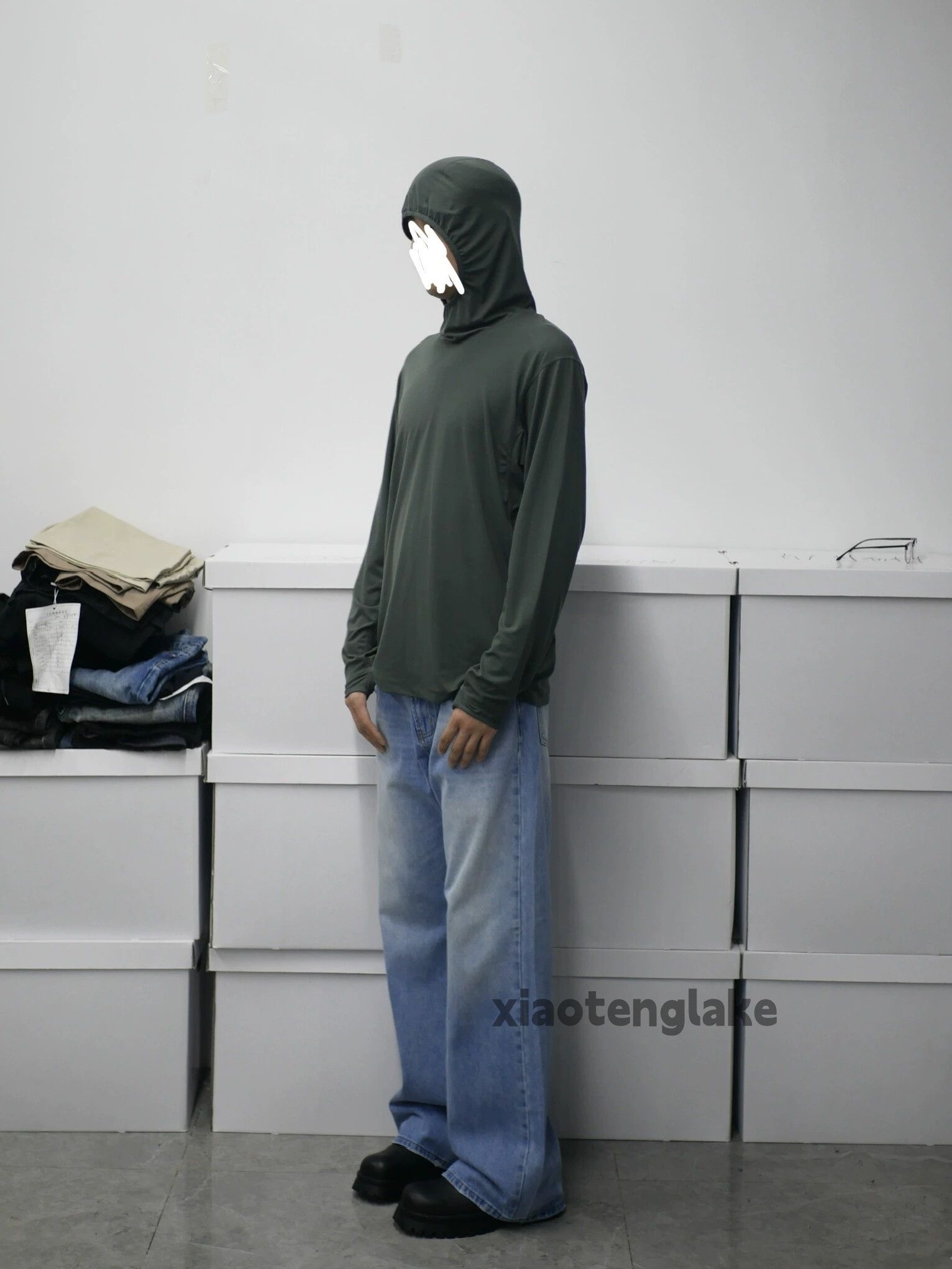 Jean × Vintage washed faded cleanfit yuppie bootcut baggy jeans Size US 34 / EU 50 - 2 Thumbnail