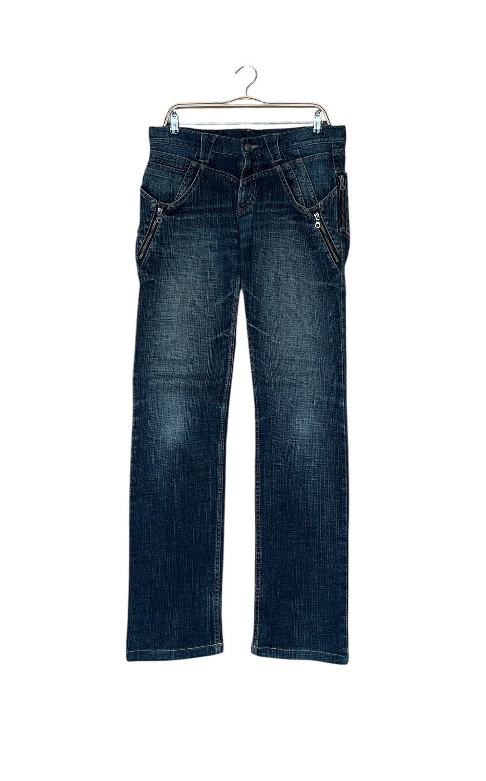 14th Addiction × Le Grande Bleu (L.G.B.) × PPFM Vintage Japanese Brand PPFM Jeans 2000s Size US 33 - 1 Thumbnail