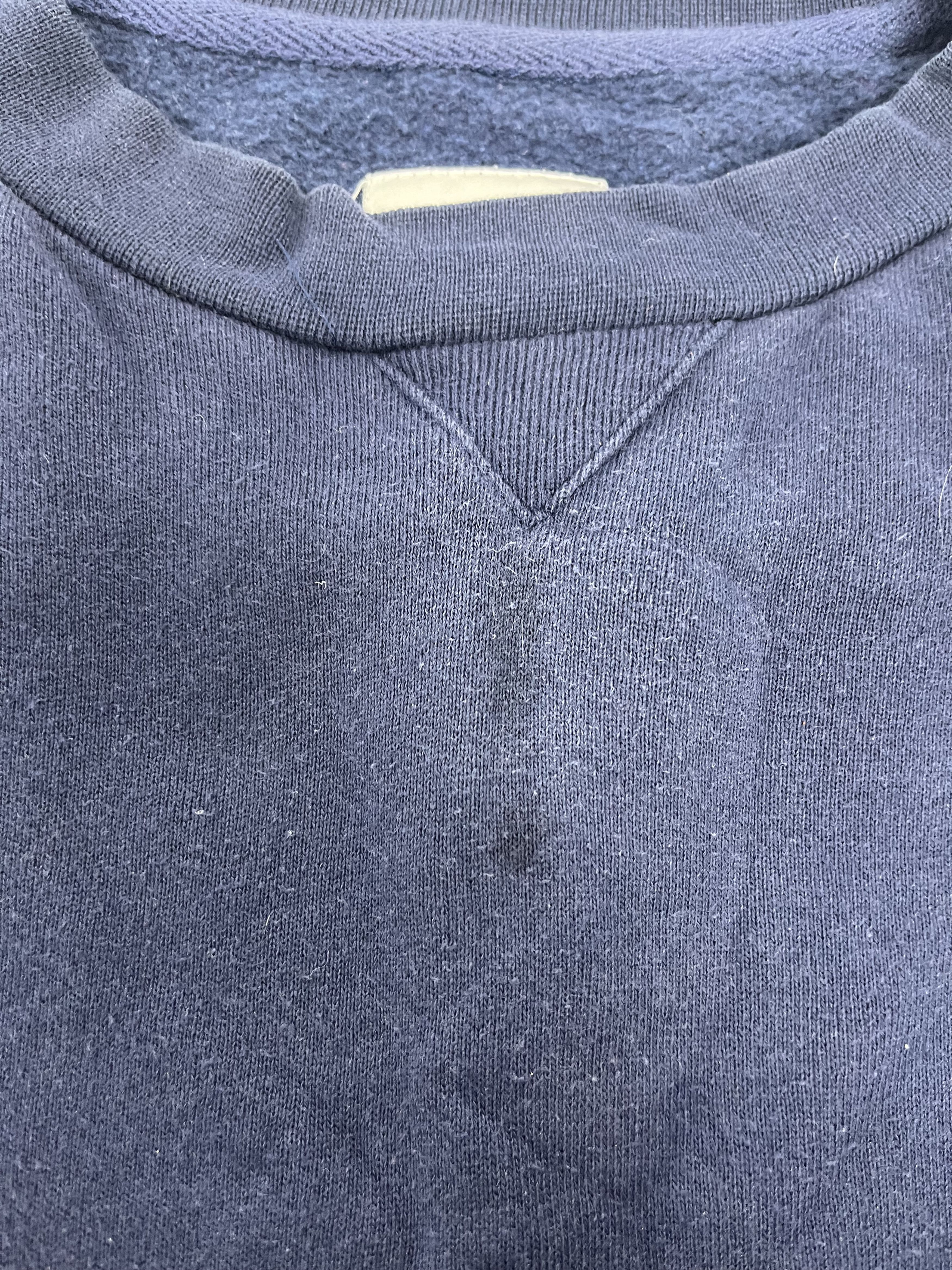 Nike Vintage Nike Big Swoosh 90's Navy Blue Sweatshirt Size XL Size US L / EU 52-54 / 3 - 4 Thumbnail