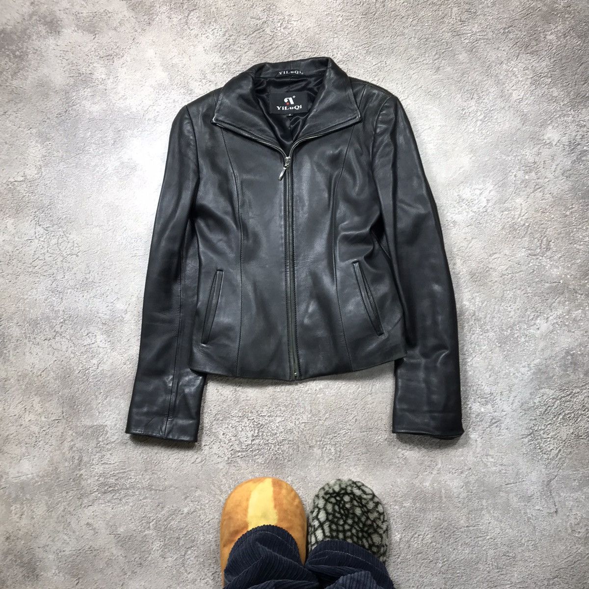 Vintage Vintage Y2K Black Moto Jacket Streetwear Grunge Archive S Size S / US 4 / IT 40 - 1 Thumbnail