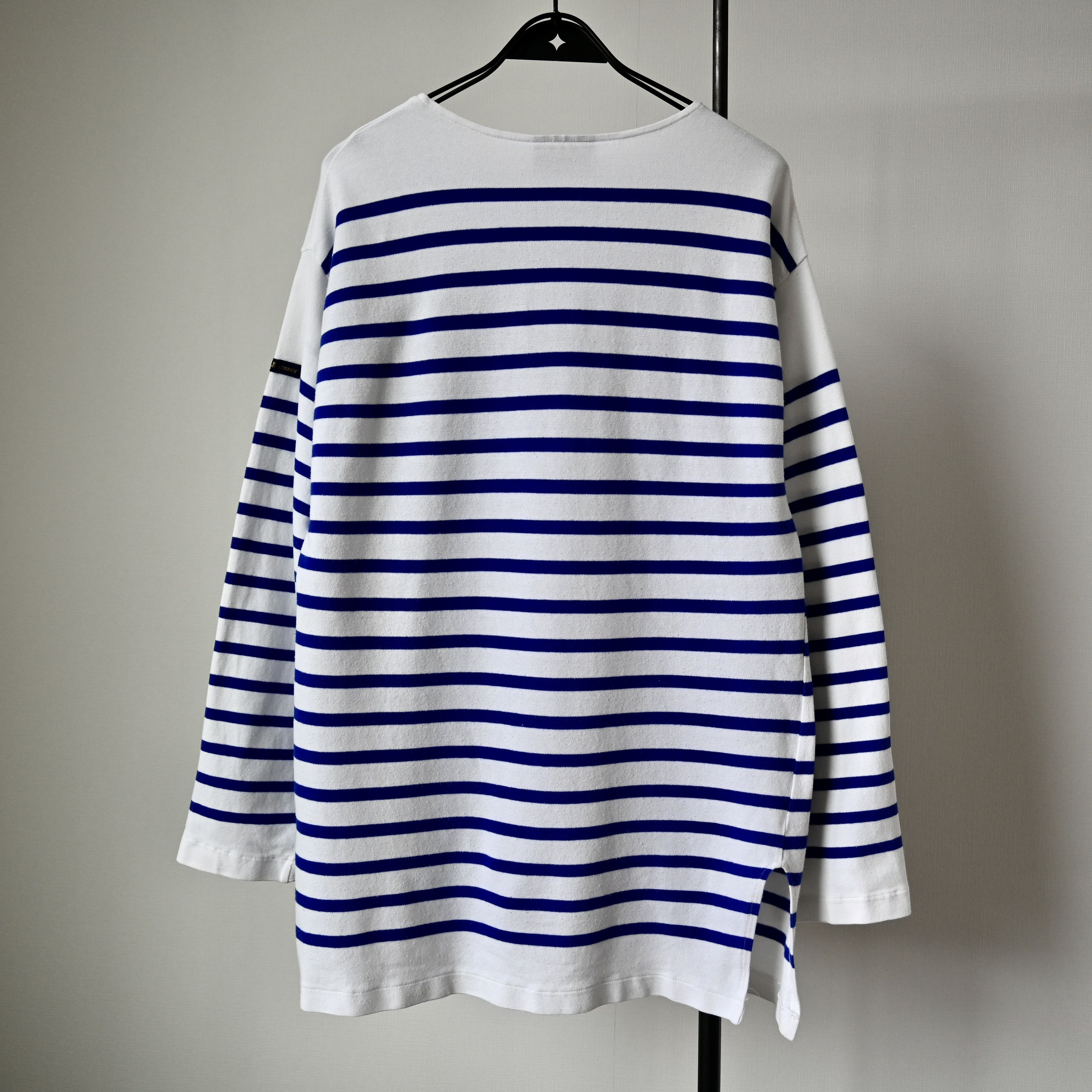 Vintage VTG 1990s Le Minor cotton sailor shirt, striped, T.5/XXL Size US XXL / EU 58 / 5 - 2 Thumbnail