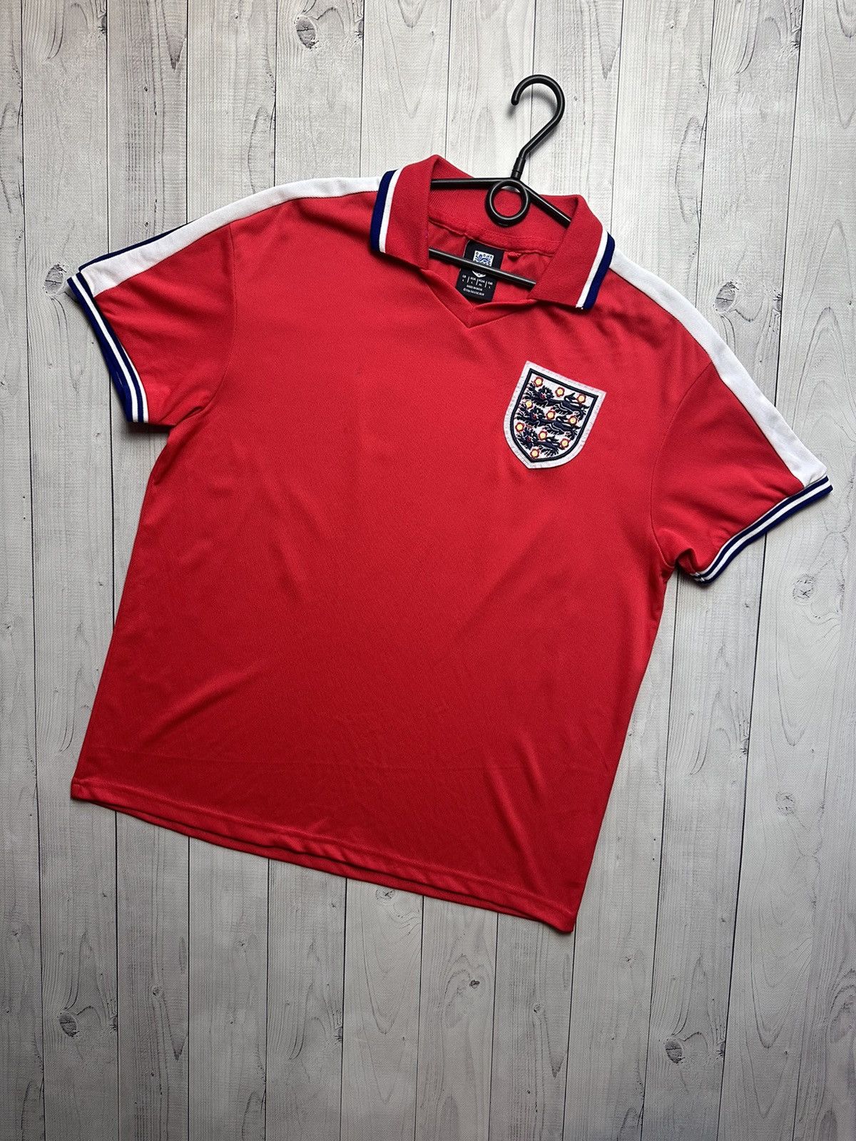 Vintage Vintage England soccer jersey red Retro L Size US L / EU 52-54 / 3 - 1 Thumbnail