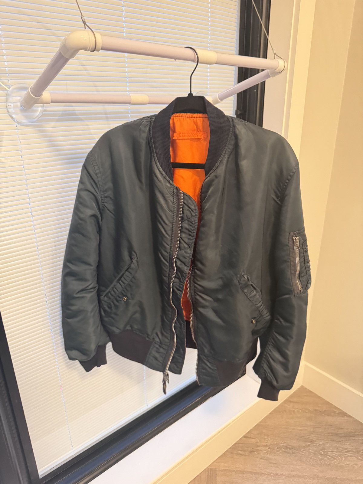 Vintage Vintage 90s Alpha ma1 Bomber Jacket Size US L / EU 52-54 / 3 - 1 Thumbnail