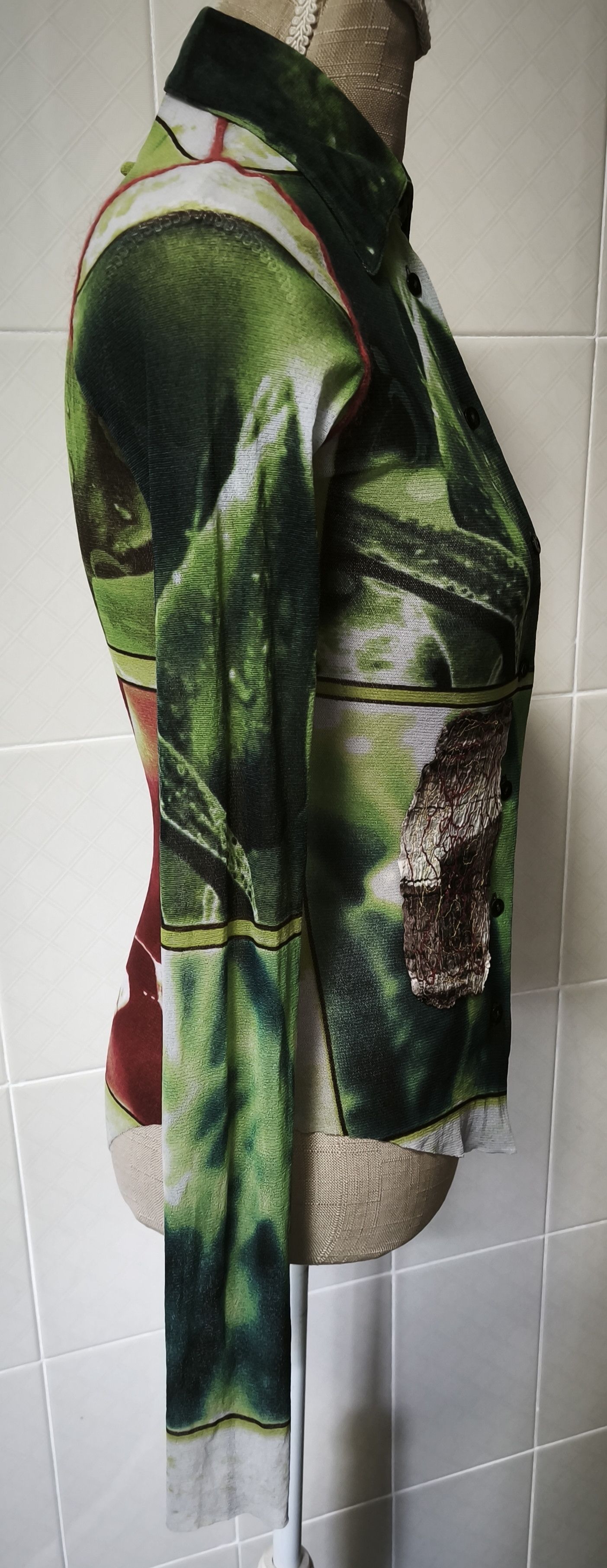 Jean Paul Gaultier Sping 2002 - Plants Photos print mesh top Size S / US 4 / IT 40 - 19 Thumbnail