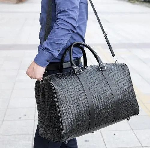 Japanese Brand Outdoor retro woven travel duffle bag pu leather Size ONE SIZE - 1 Thumbnail