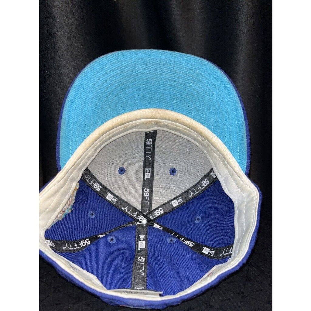 Hat Club × New Era 7 1/4 Los Angeles Angels Fitted Hat Interstellar Jelly Blue Size ONE SIZE - 6 Thumbnail