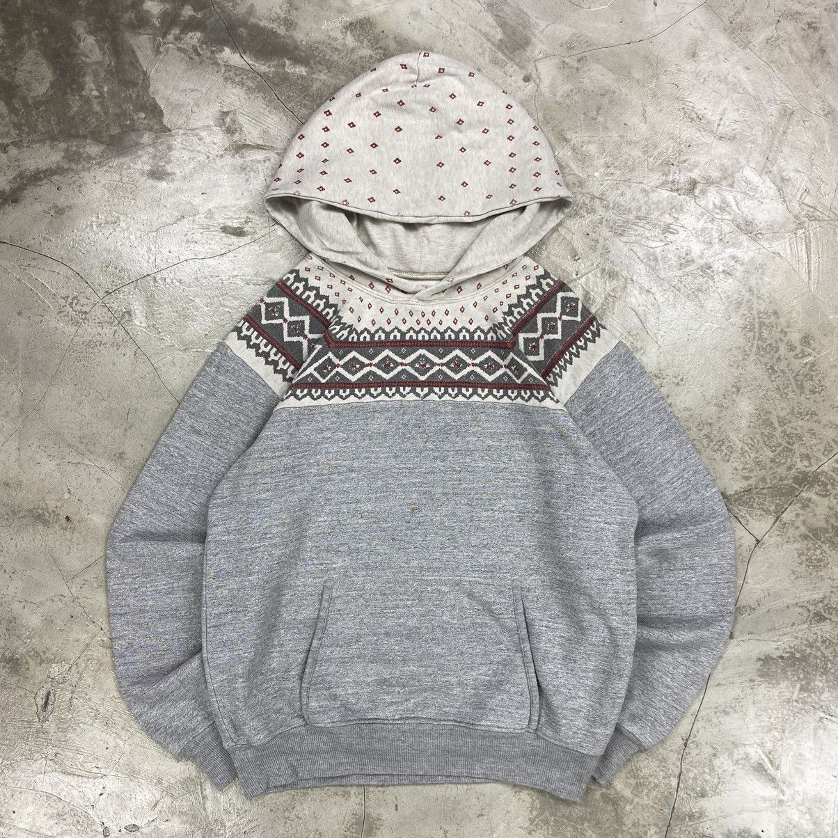 Kapital Patterned Yoke Hoodie Size US M / EU 48-50 / 2 - 1 Thumbnail