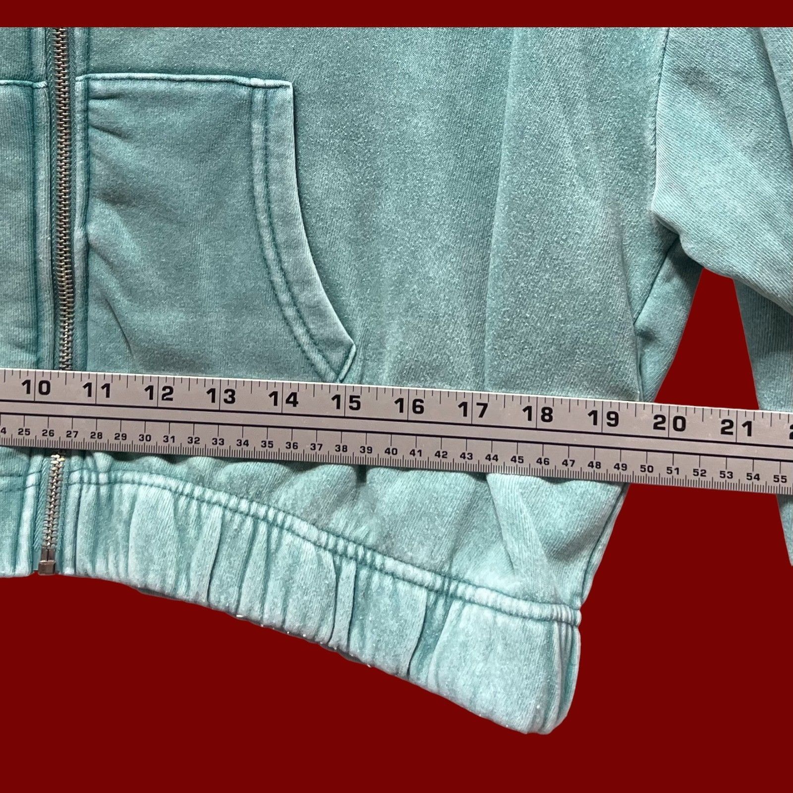 rue21 Rue 21 - Women's Long Sleeve Hooded Sweatshirt - Green - Ext Size XL / US 12-14 / IT 48-50 - 4 Thumbnail