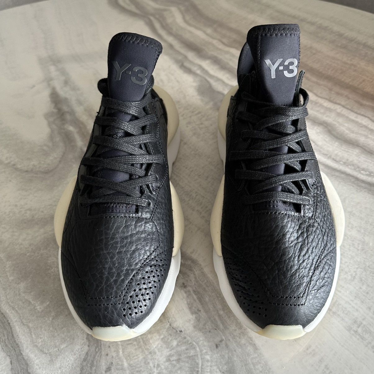 Adidas × Y-3 adidas Y-3 Kaiwa Black / Off-White / Bliss Sneakers Size US 8 / EU 41 - 4 Thumbnail
