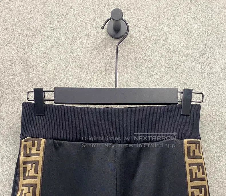 Fendi Fendi Black Side FF Sports Pants Size 25" / US 0 / IT 36 - 4 Thumbnail