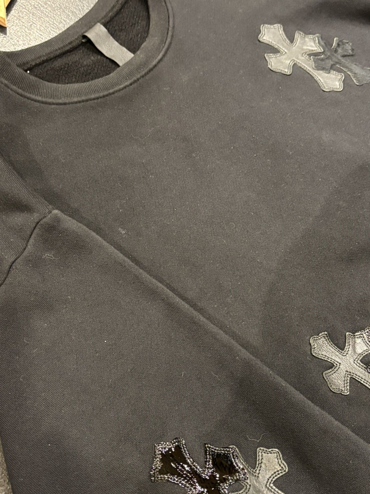 Chrome Hearts Chrome Hearts Cross Patch Crewneck Sweatshirt Size US S / EU 44-46 / 1 - 4 Thumbnail