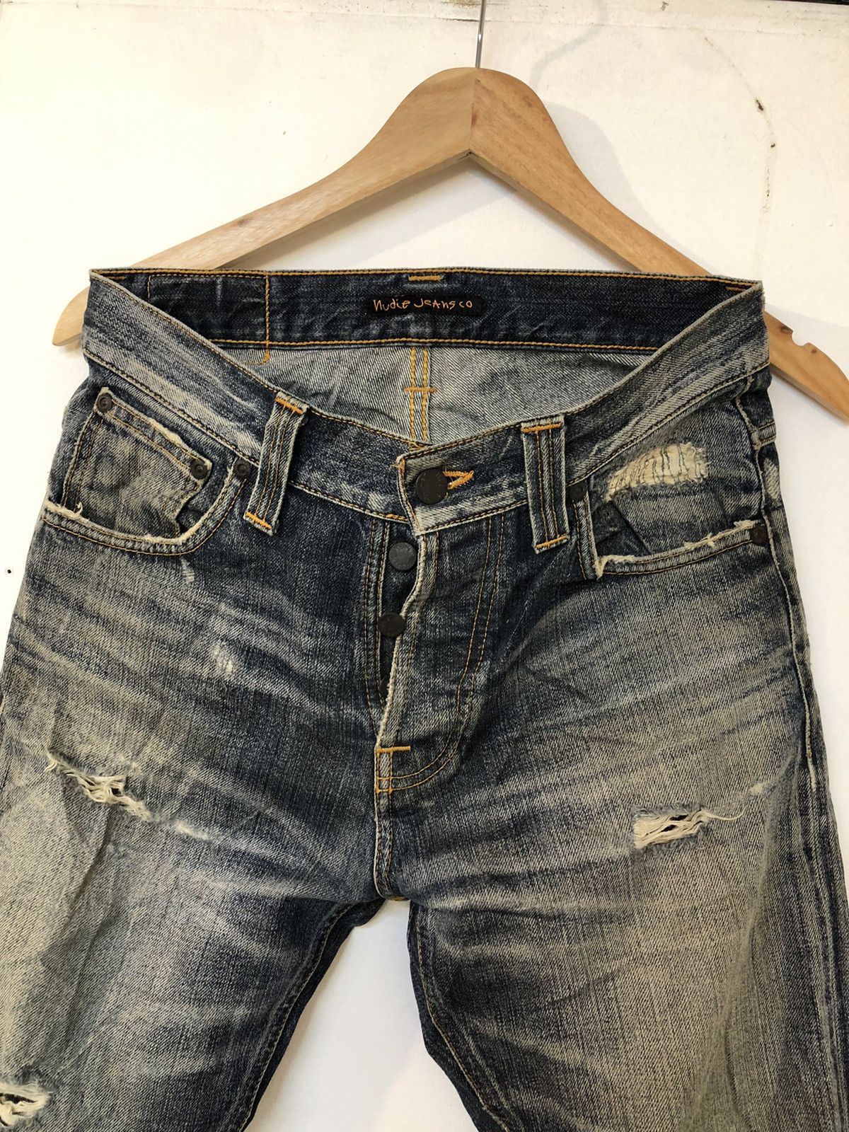 Nudie Jeans Distressed Nudie Jeans- Straight Alf Size US 29 - 3 Thumbnail