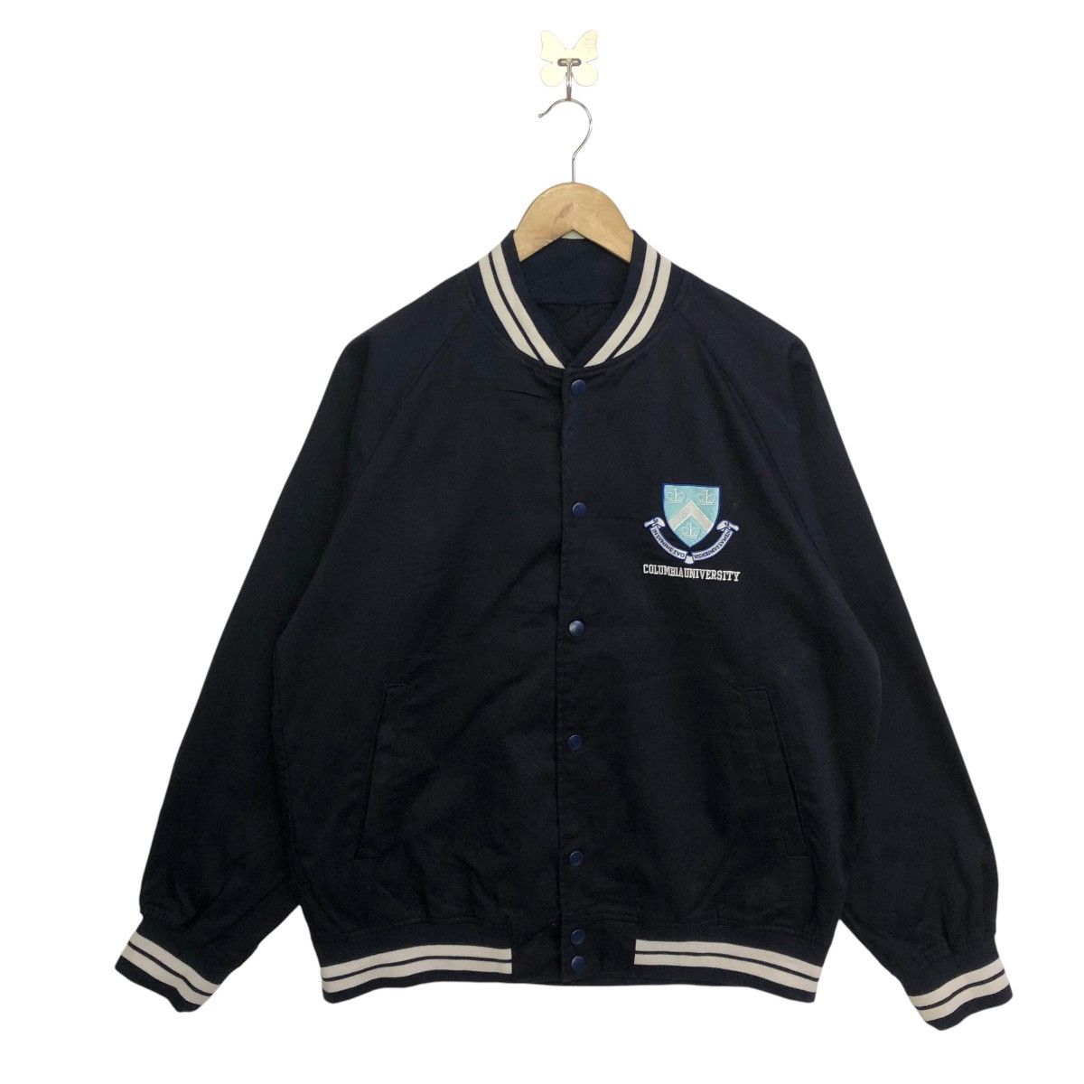 GU *GU xCOLUMBIA UNIVERSITY spellout embroidery varsity jacket Size US M / EU 48-50 / 2 - 3 Thumbnail