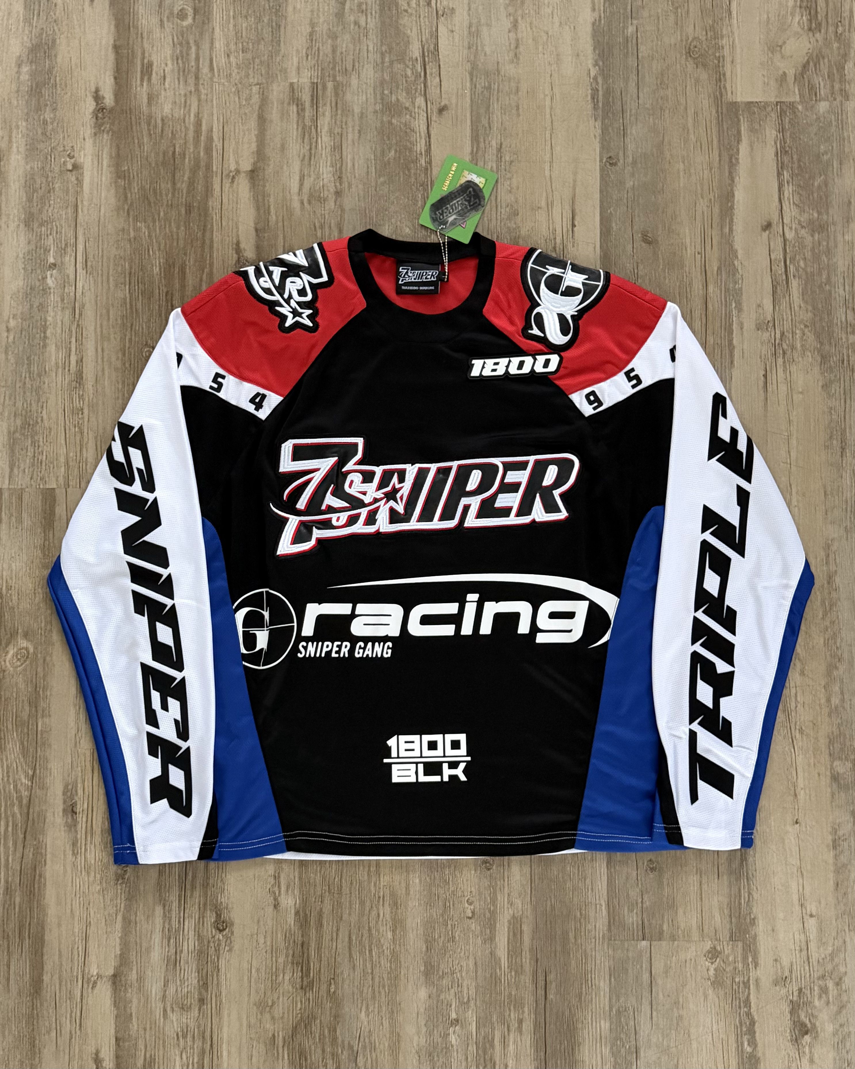 Tripple 7s x Sniper Gang 1800 Racing Jersey