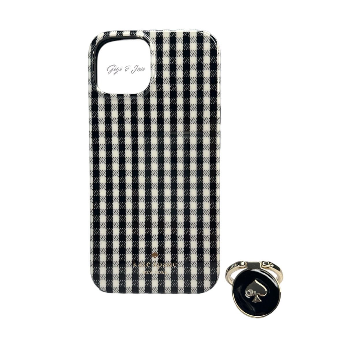 Kate Spade Kate Spade Jazzy Gingham Stability Ring iPhone 14 Case Size ONE SIZE - 2 Thumbnail