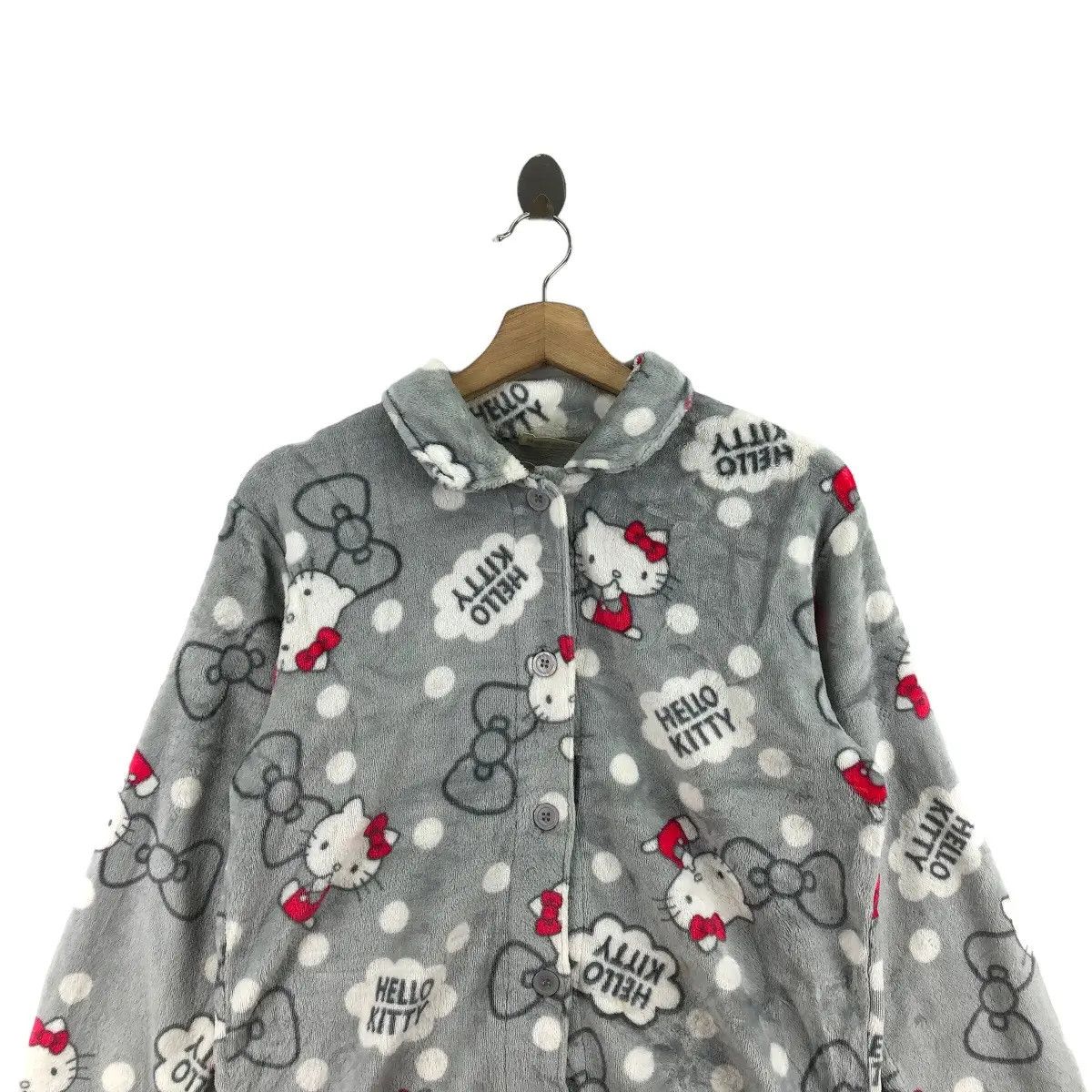 Vintage HELLO KITTY JAPAN All Over Print Night Wear Shirt Cartoon Size M / US 6-8 / IT 42-44 - 2 Thumbnail