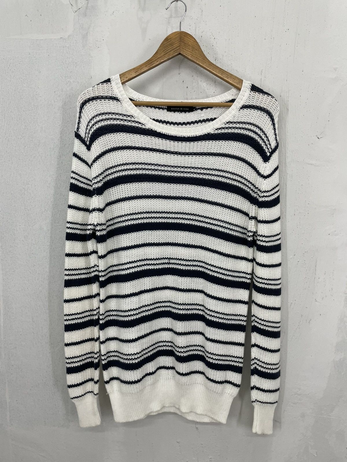 GOSTAR DE FUGA Gostar De Fuga Stripe GOA Tassi Assymetrical Style Knitwear Size US L / EU 52-54 / 3 - 1 Thumbnail