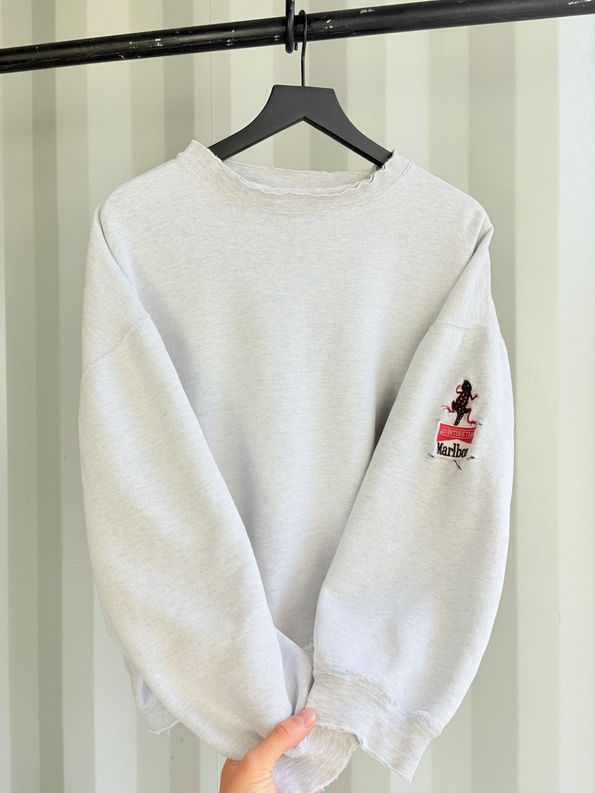 Marlboro Thrashed Distressed Faded Sweatshirt ERD Grunge
