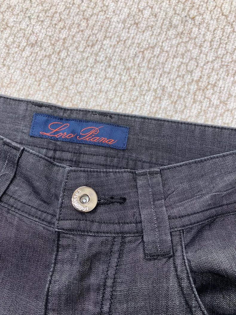 Loro Piana LORO PIANA Light gray denim men's pants Size US 31 - 5 Thumbnail