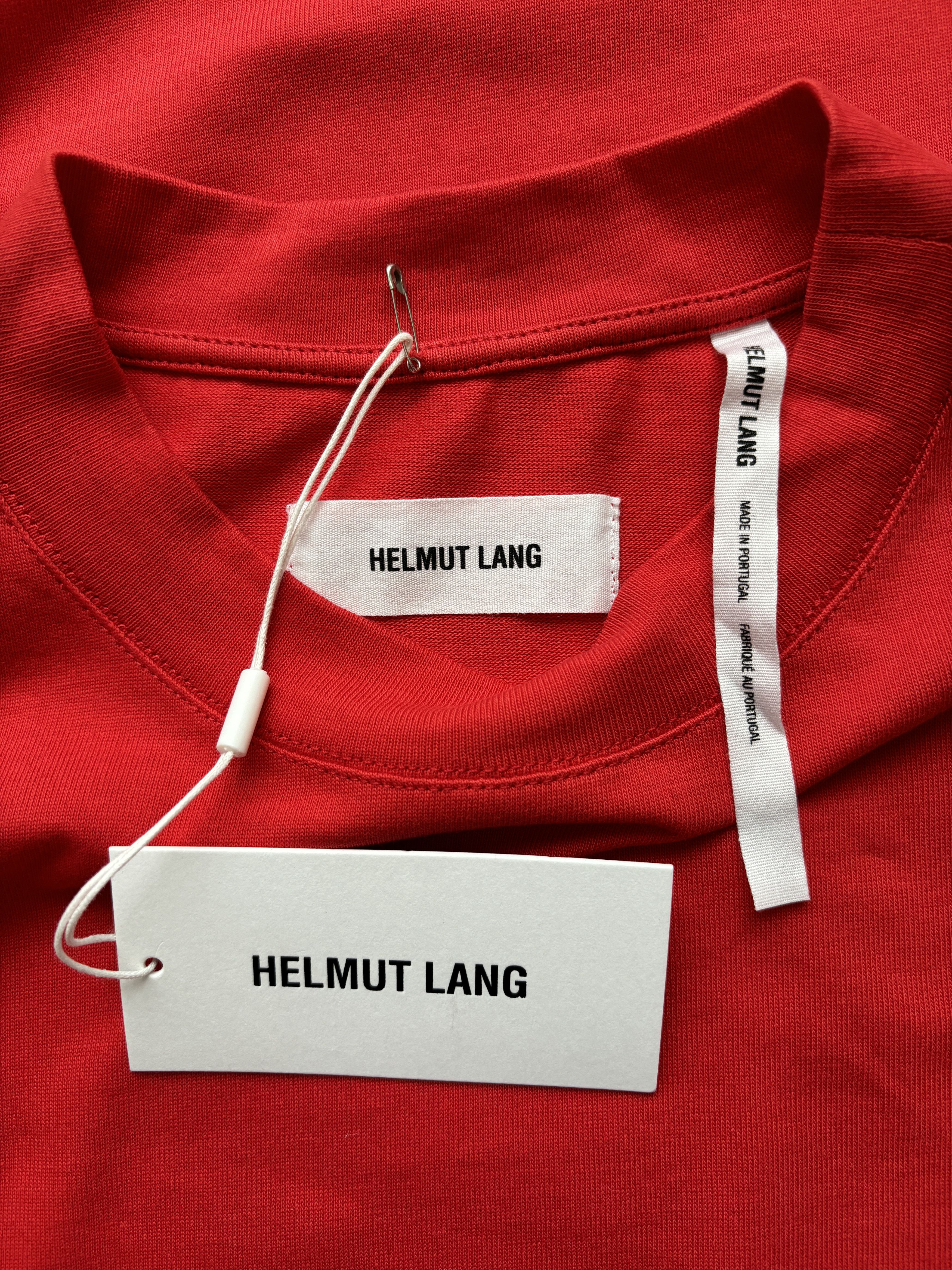 Helmut Lang ⚡️QUICK SALE⚡️Helmut Lang Oversized Red Crew Neck T-Shirt Size US S / EU 44-46 / 1 - 3 Thumbnail