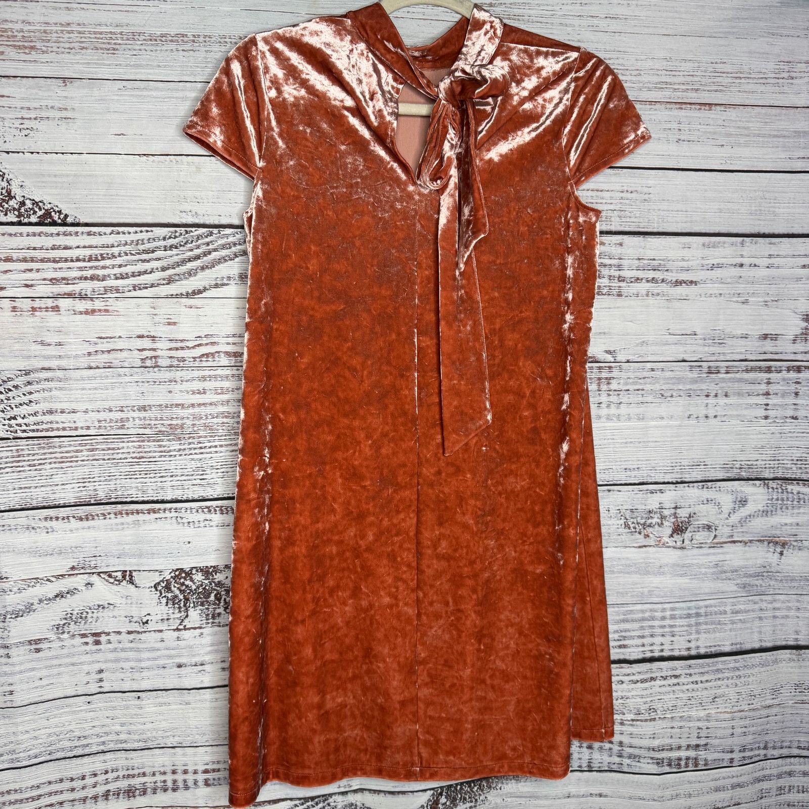 Madewell Madewell Crushed Velvet Mockneck Dress Small Size S / US 4 / IT 40 - 2 Thumbnail