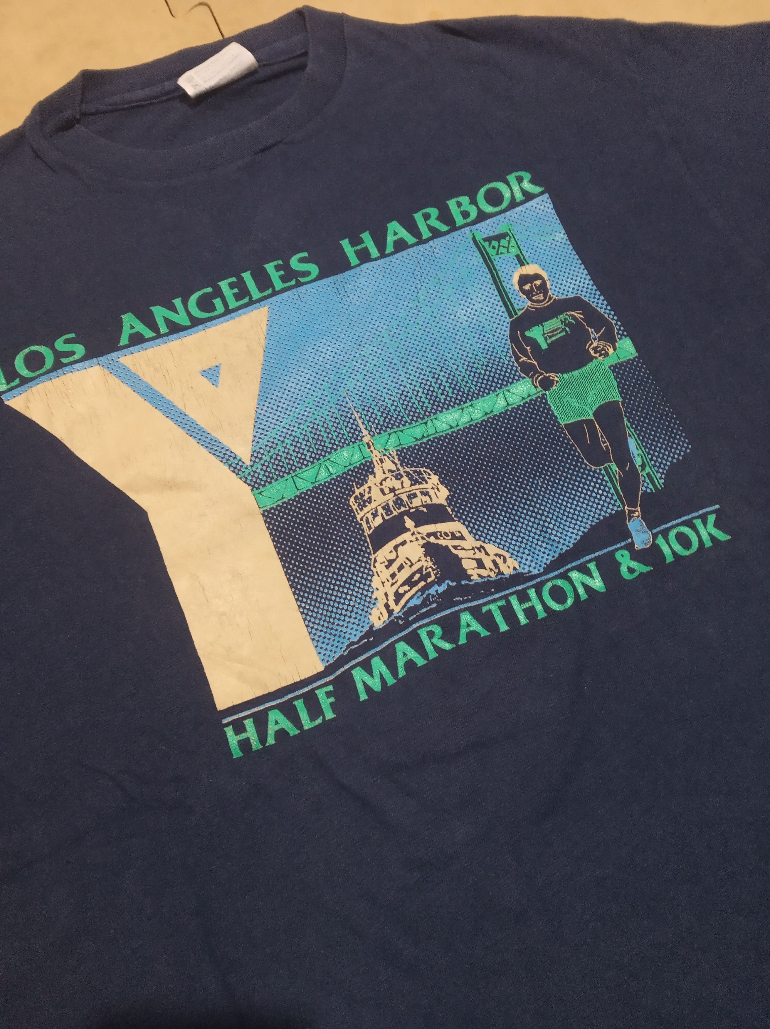Vintage Los Angeles Harbor Half Marathon & 10K Size US L / EU 52-54 / 3 - 3 Thumbnail