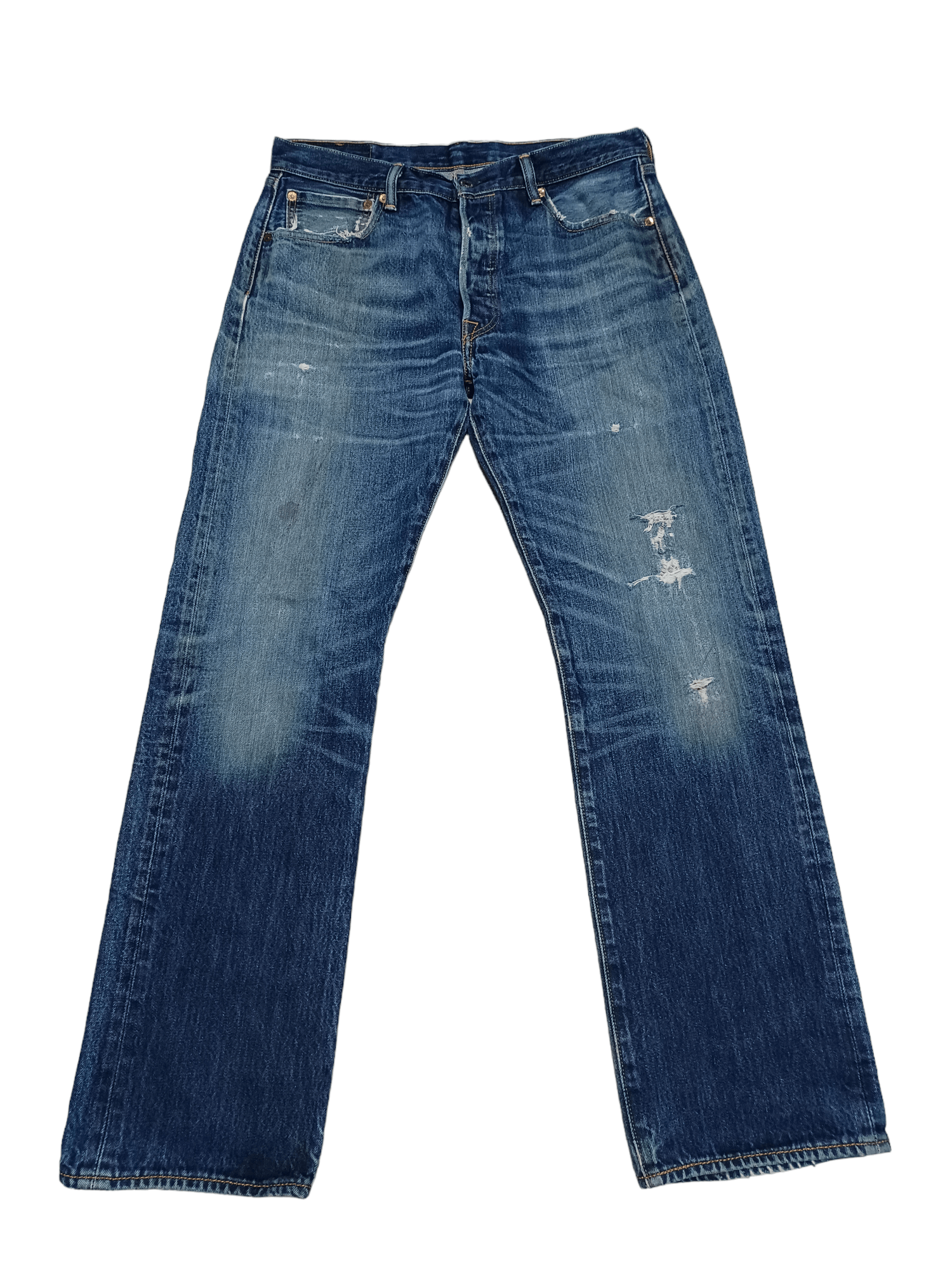 Levi's Vintage Clothing DIRTY DISTRESSED VINTAGE LEVIS 501 W34 L32 JEANS DENIM Size US 34 / EU 50 - 1 Thumbnail