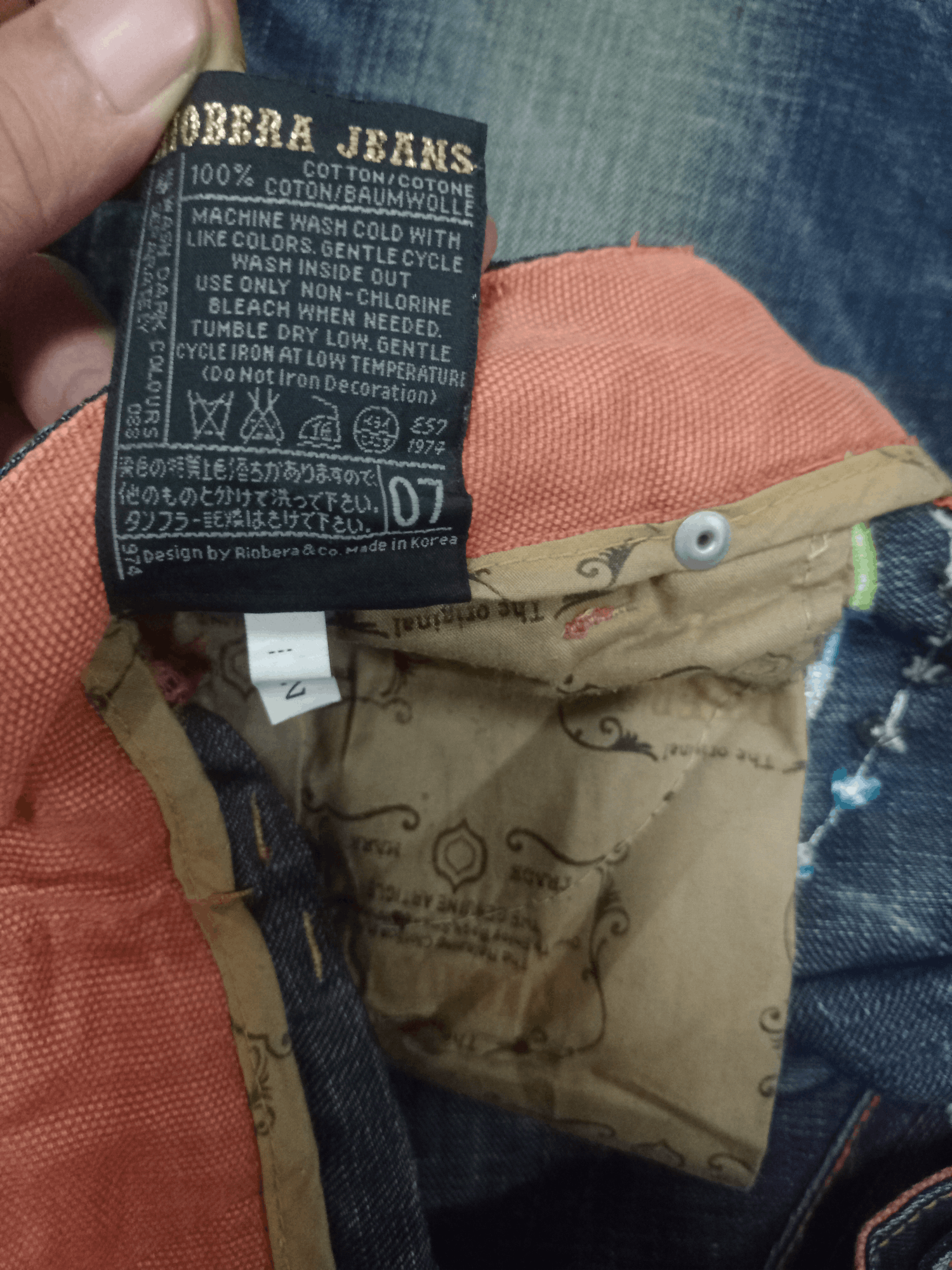 Japanese Brand Vintage Japanese Embroidered Buckle Back Flare Jeans Size US 32 / EU 48 - 16 Thumbnail