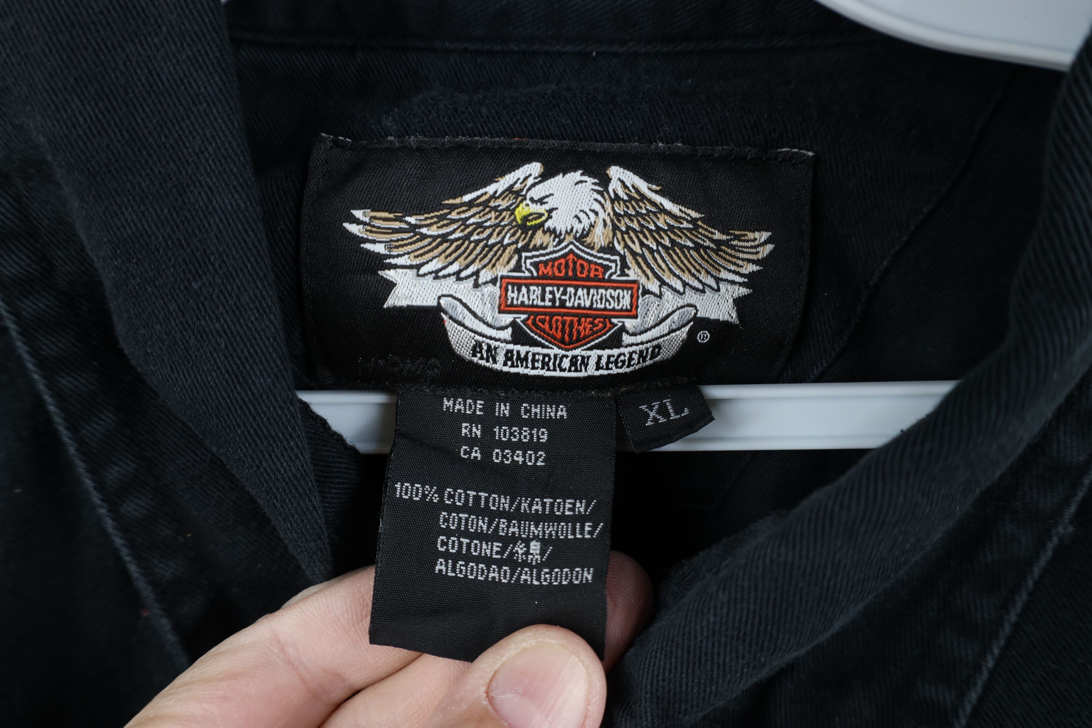 Harley Davidson Vintage Harley Davidson Mechanic Pit Crew Button Shirt Size US XL / EU 56 / 4 - 11 Thumbnail