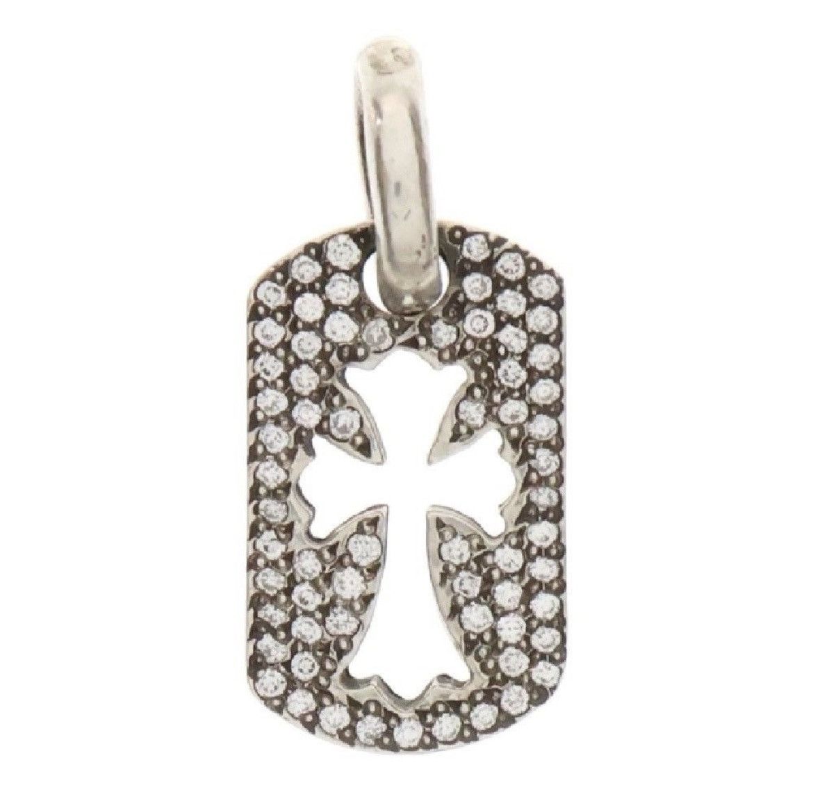 Chrome Hearts Chrome Hearts Tiny Cutout Cross Dog Tag