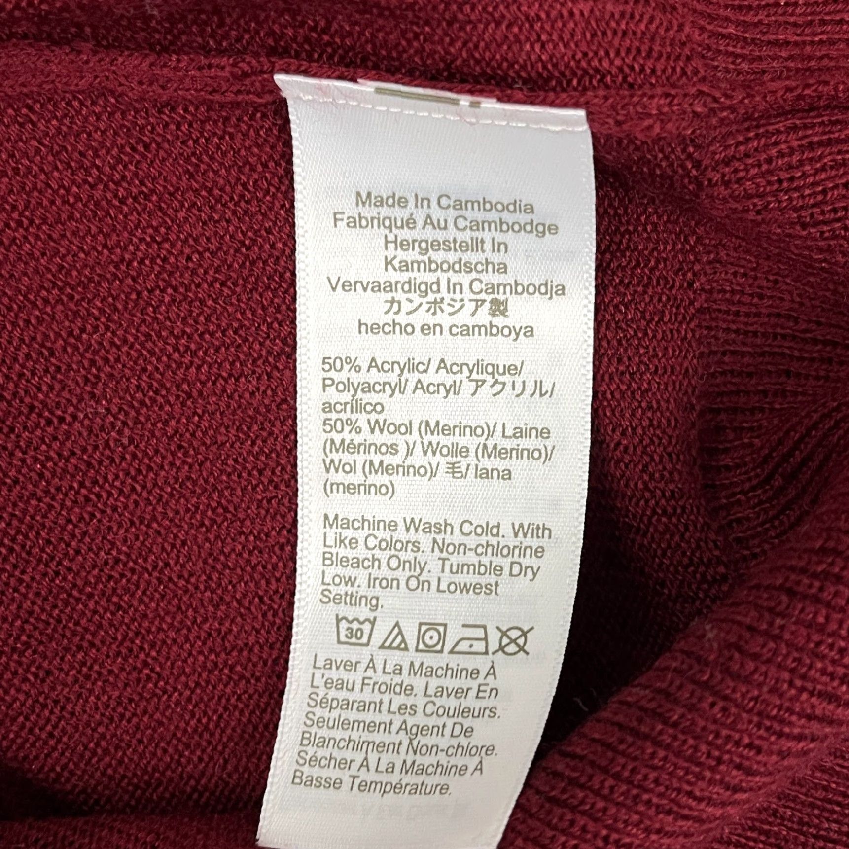 J.Crew J Crew Sweater Womens XL Red Turtleneck Washable Merino Wool Blend NEW Size XL / US 12-14 / IT 48-50 - 3 Thumbnail