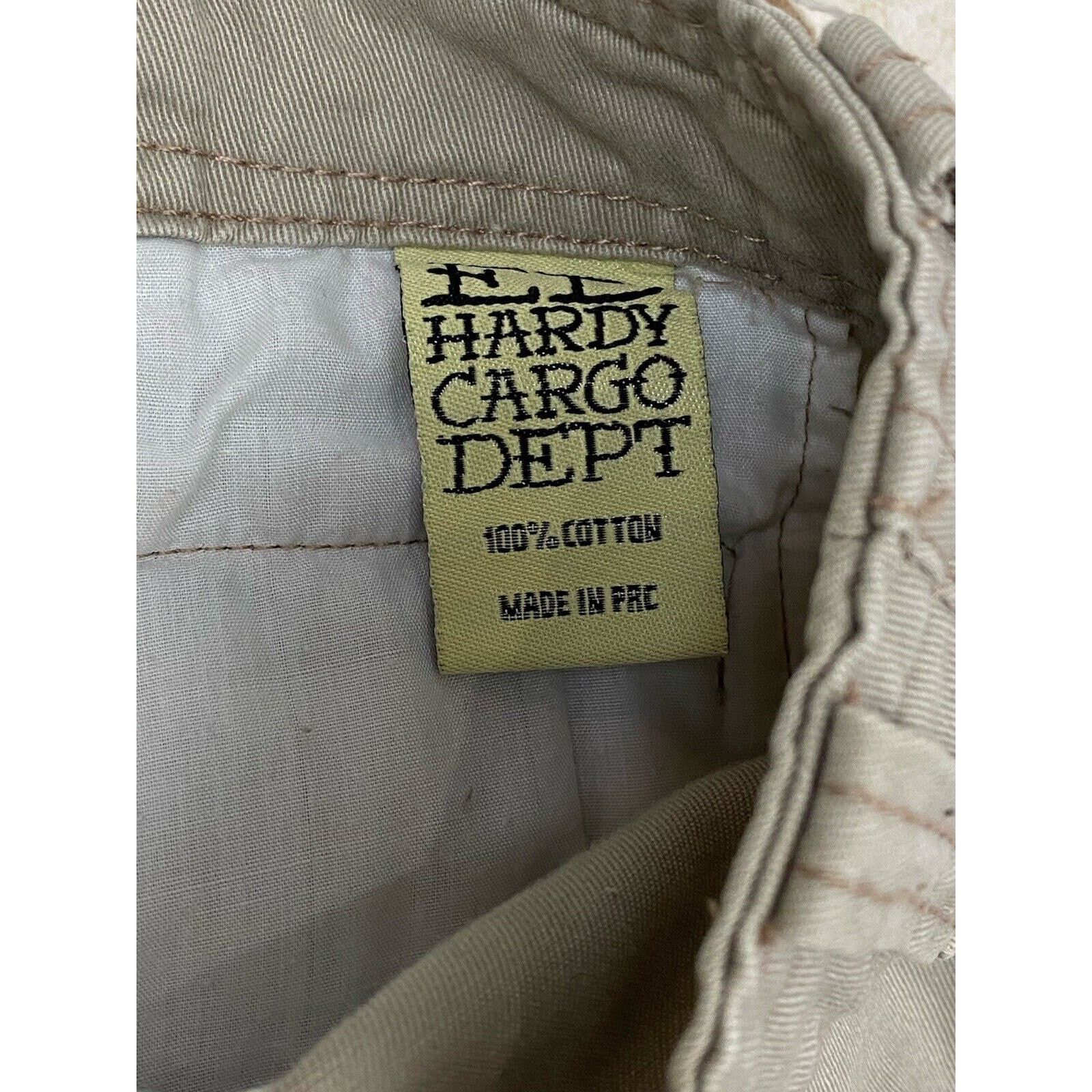 Ed Hardy VTG Ed Hardy Khaki Cargo Pants 27 Skull Patches Rhinestone Size 27" / US 4 / IT 40 - 8 Thumbnail