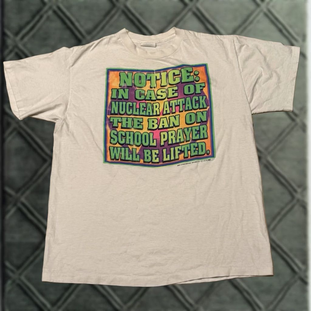Vintage VINTAGE Living Epistles Shirt XL White 90s Jesus God College School Religion Crew Neck Short Sleeve T-Shirt Men Size US XL / EU 56 / 4 - 1 Thumbnail
