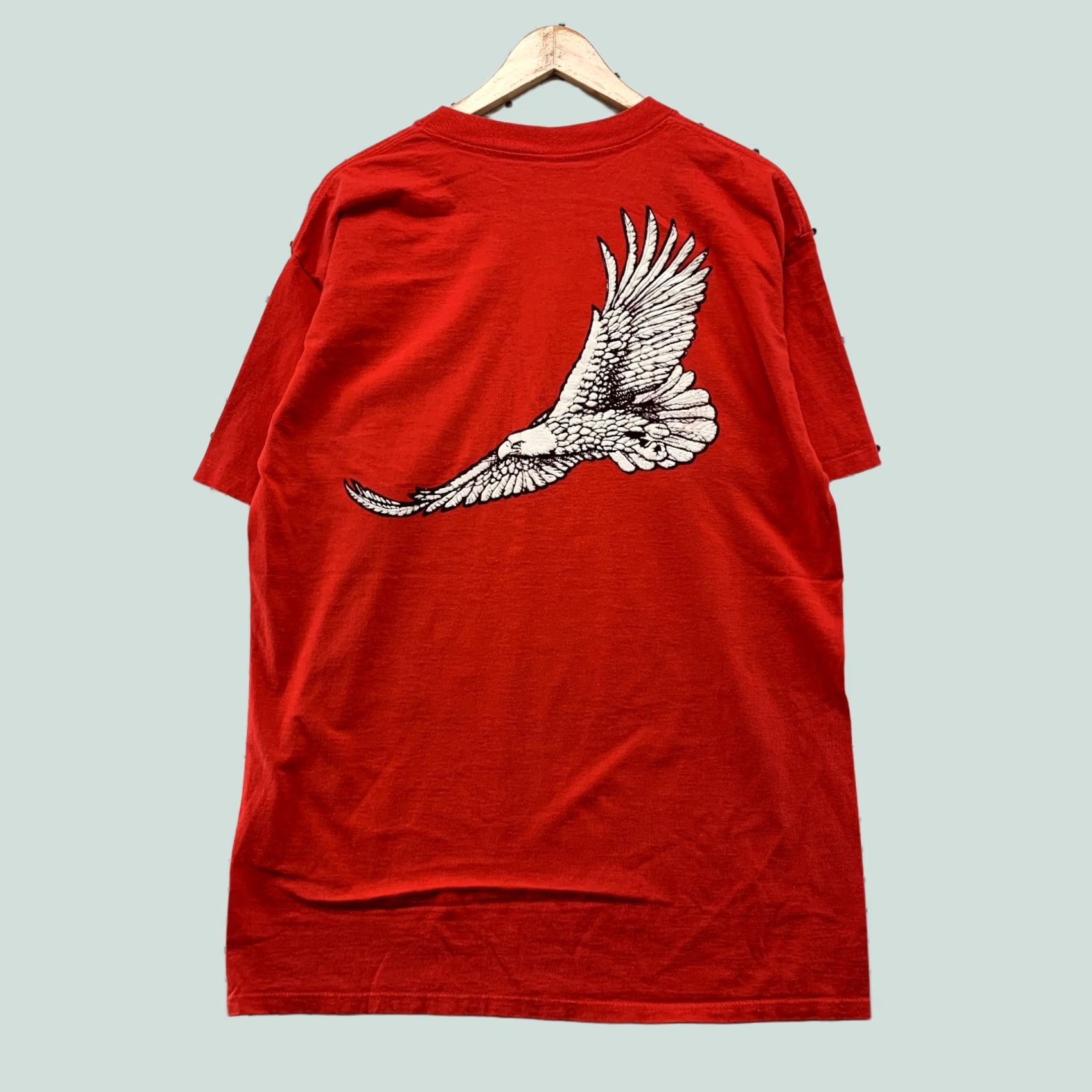 Vintage VINTAGE Winston Pocket Shirt Mens Large Red Eagle Single Stitch Cigg TEE Size US L / EU 52-54 / 3 - 1 Thumbnail
