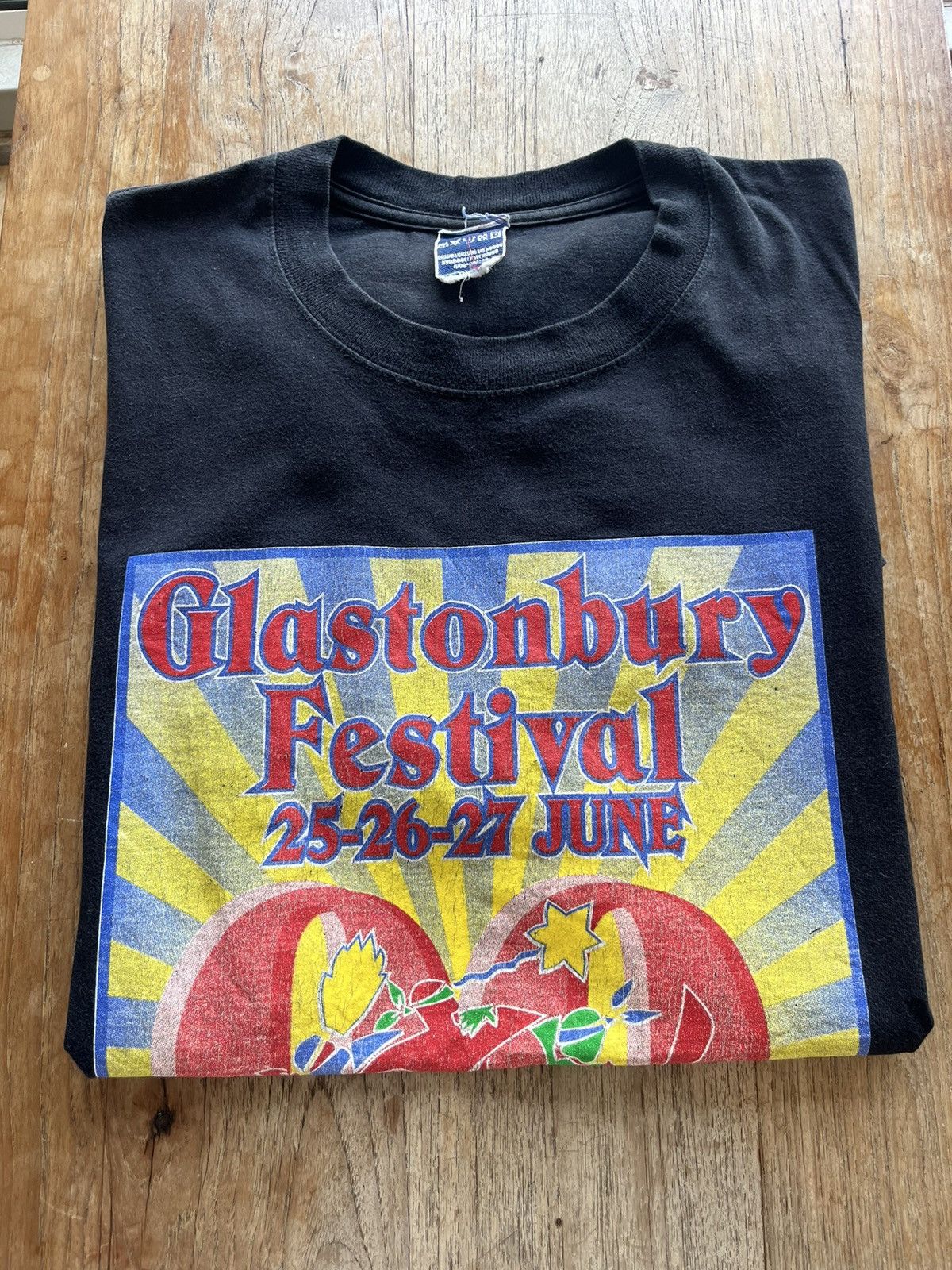 Band Tees × Vintage Vintage Glastonbury Festival 1999’s Tshirt Size US XL / EU 56 / 4 - 1 Thumbnail
