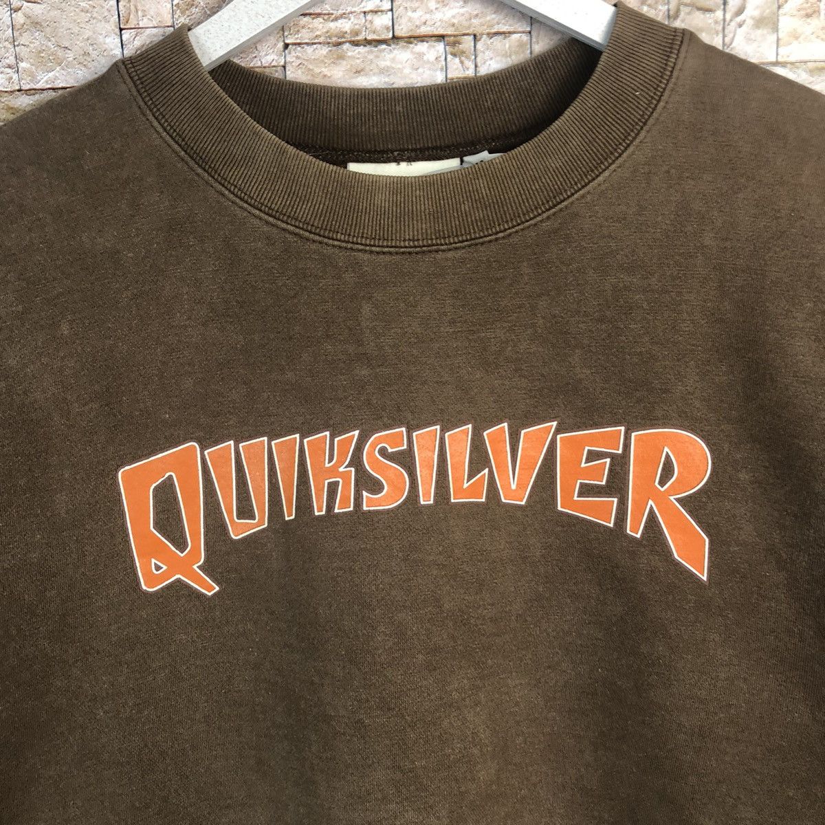 Quiksilver Quick Silver Brown Sweatshirt #A188 Size US M / EU 48-50 / 2 - 9 Thumbnail