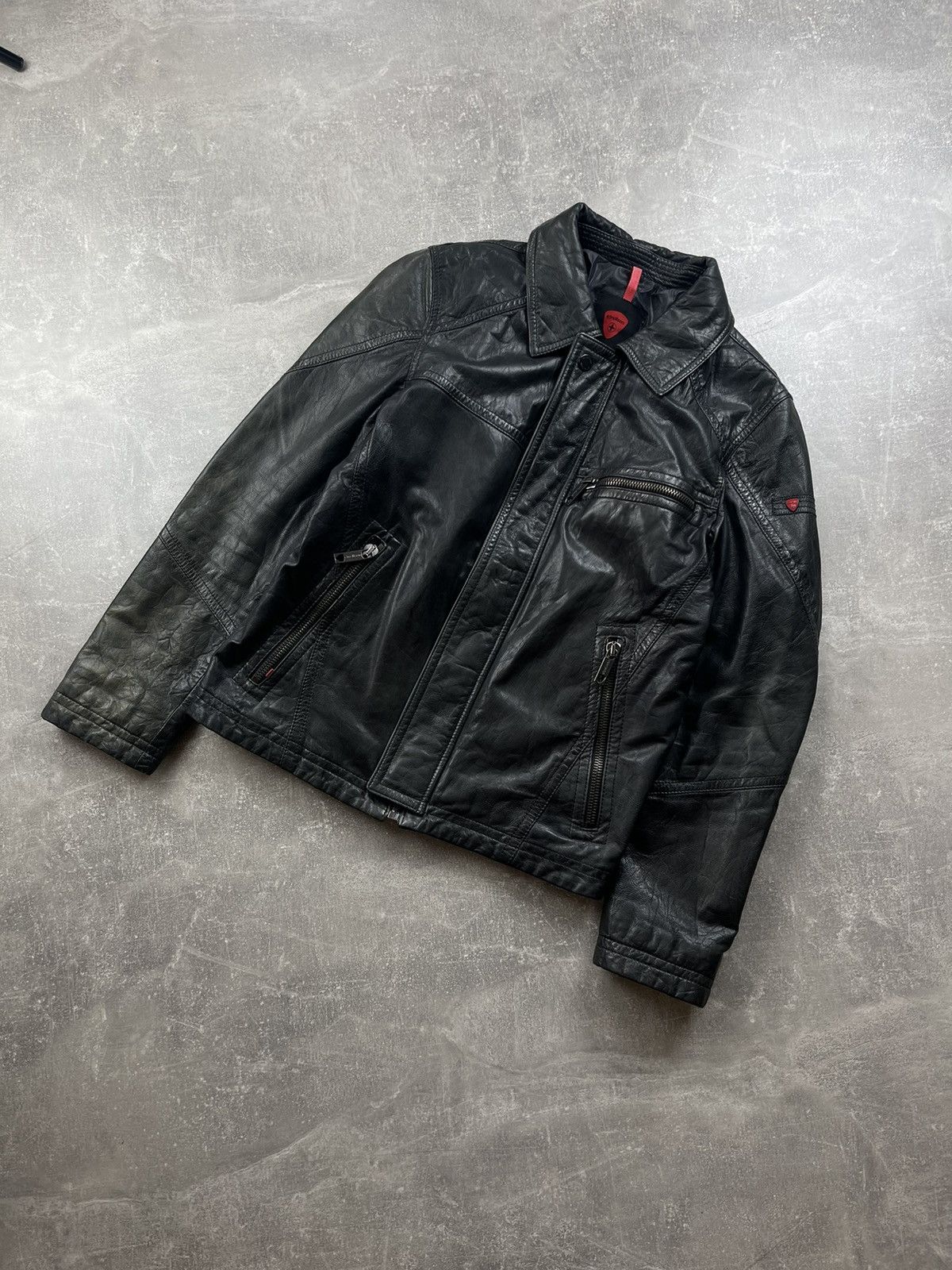 Genuine Leather × Strellson Strellson Leather Zip Biker Goal Nappa Taylor Swiss Jacket Size US S / EU 44-46 / 1 - 1 Thumbnail
