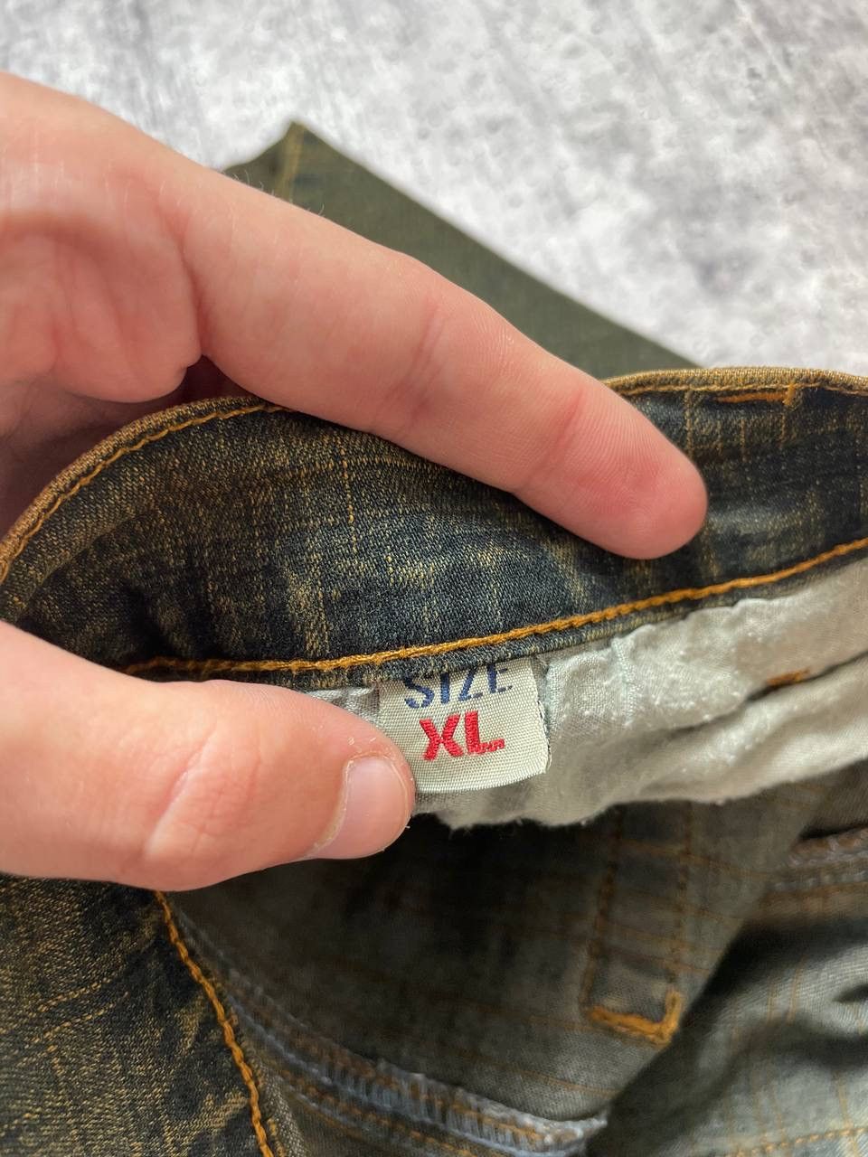 Hysteric Glamour Vintage 00s Flared Faded Cowboy Lace Denim Jeans LGB Y2K Size 34" / US 12 / IT 48 - 8 Thumbnail